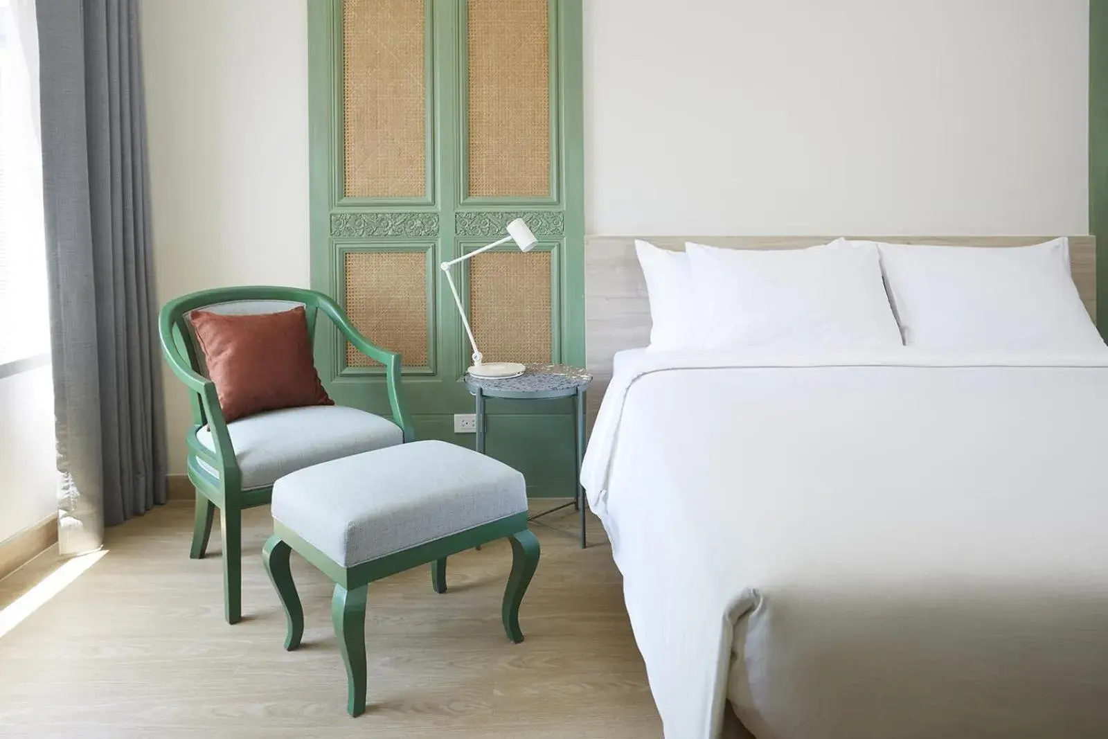 Bed in 56 Surawong Hotel Bangkok Bed in 56 Surawong Hotel Bangkok