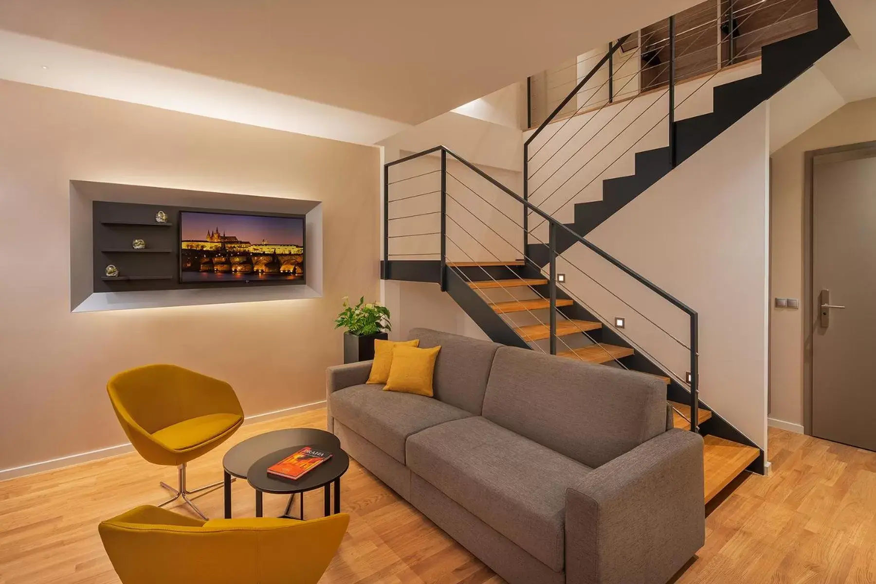 Living room in Hotel CUBE Prague Living room in Hotel CUBE Prague