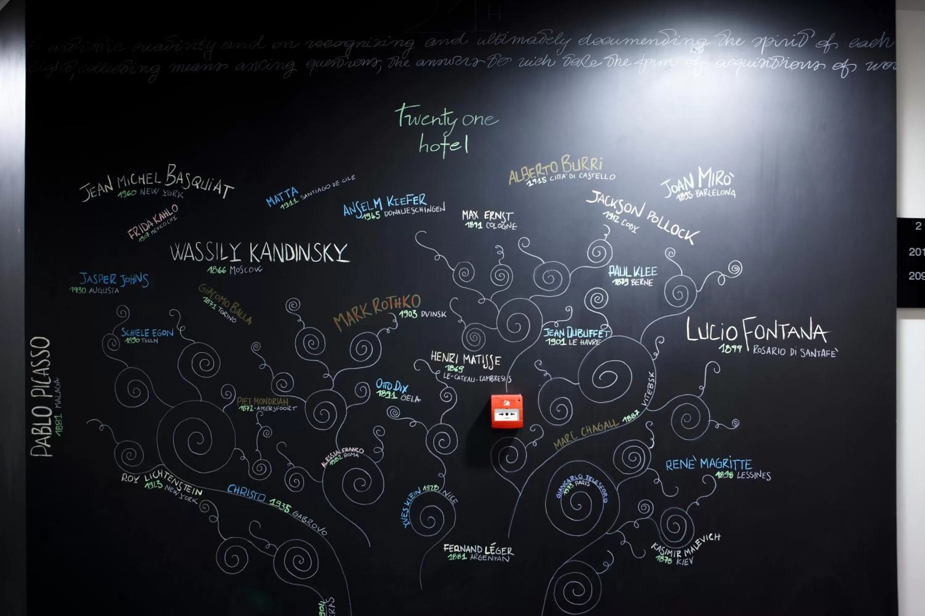 Decorative detail in Twentyone Hotel