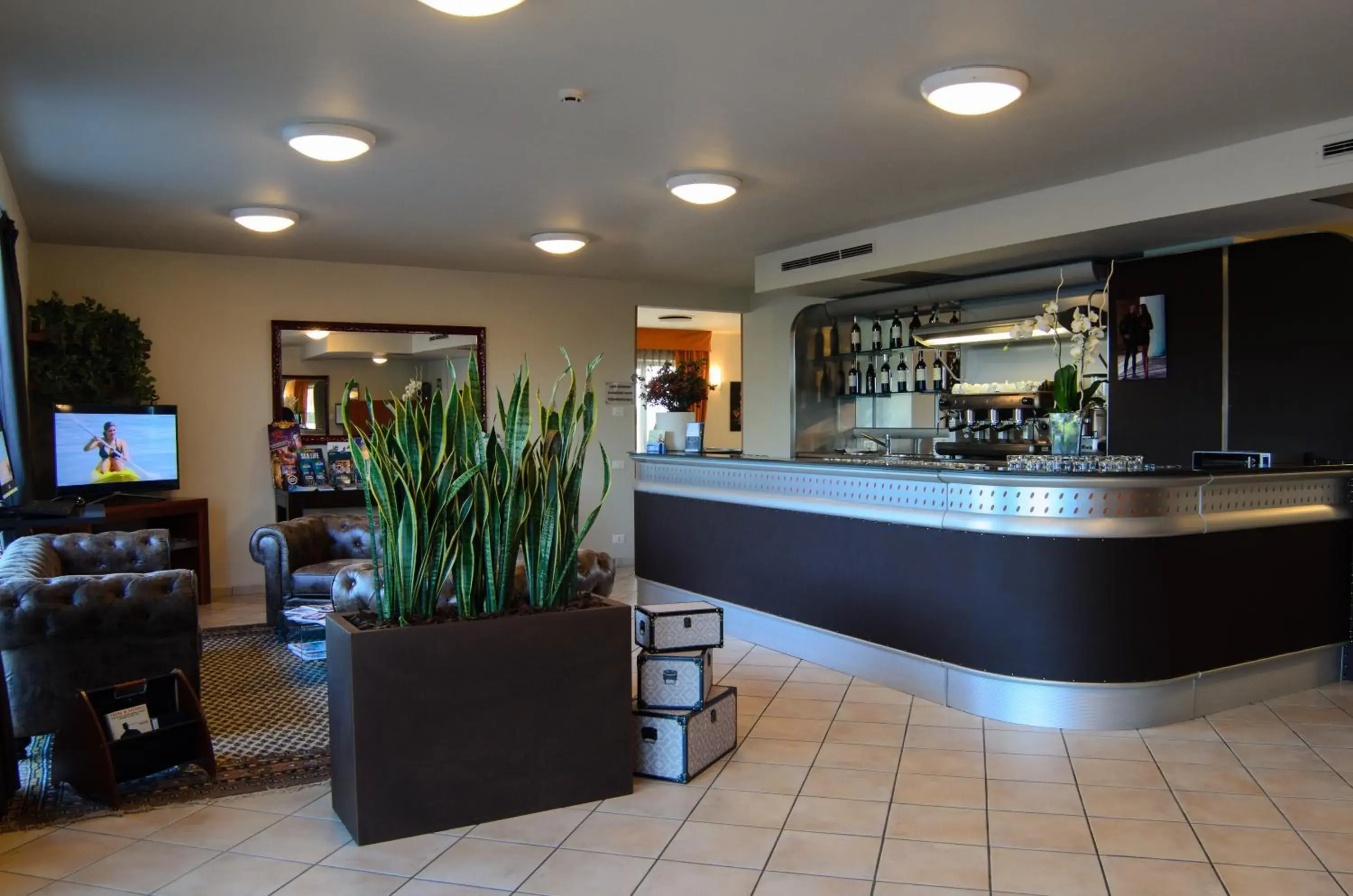 Lounge or bar, Lobby/Reception in Hotel Venezia Park
