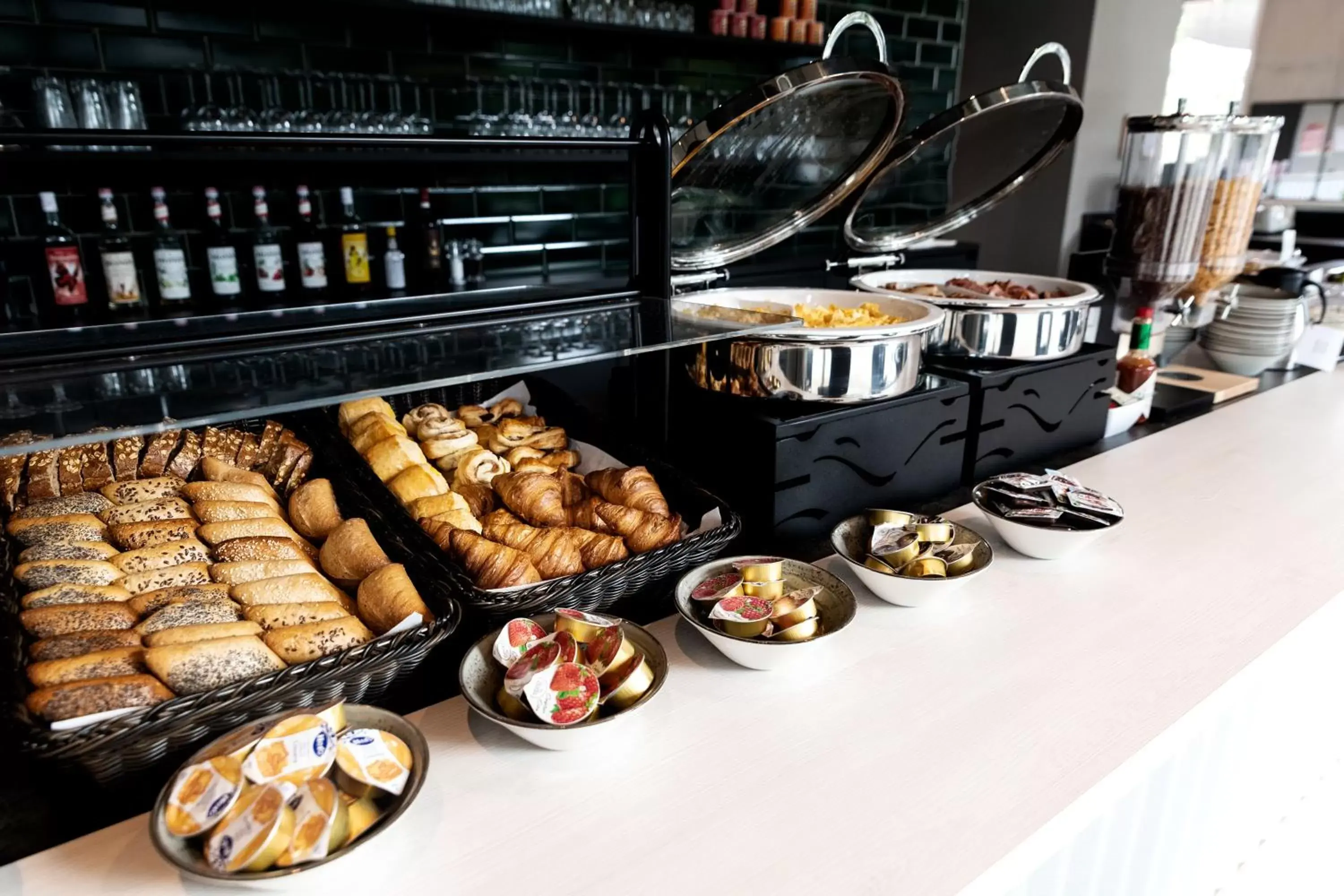 Buffet breakfast, Food in B&B HOTEL Basel