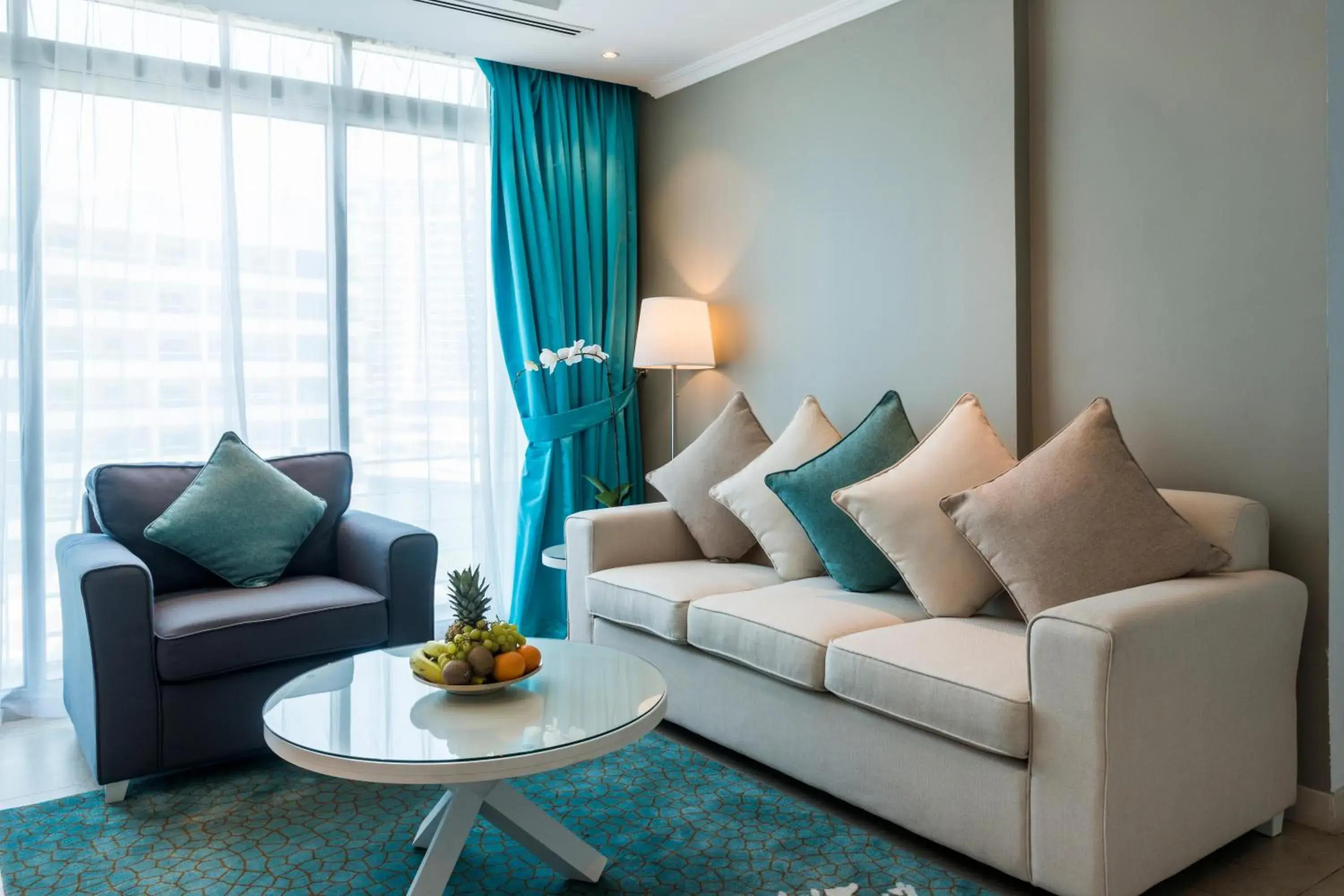 Living room in Jannah Marina Hotel Apartments