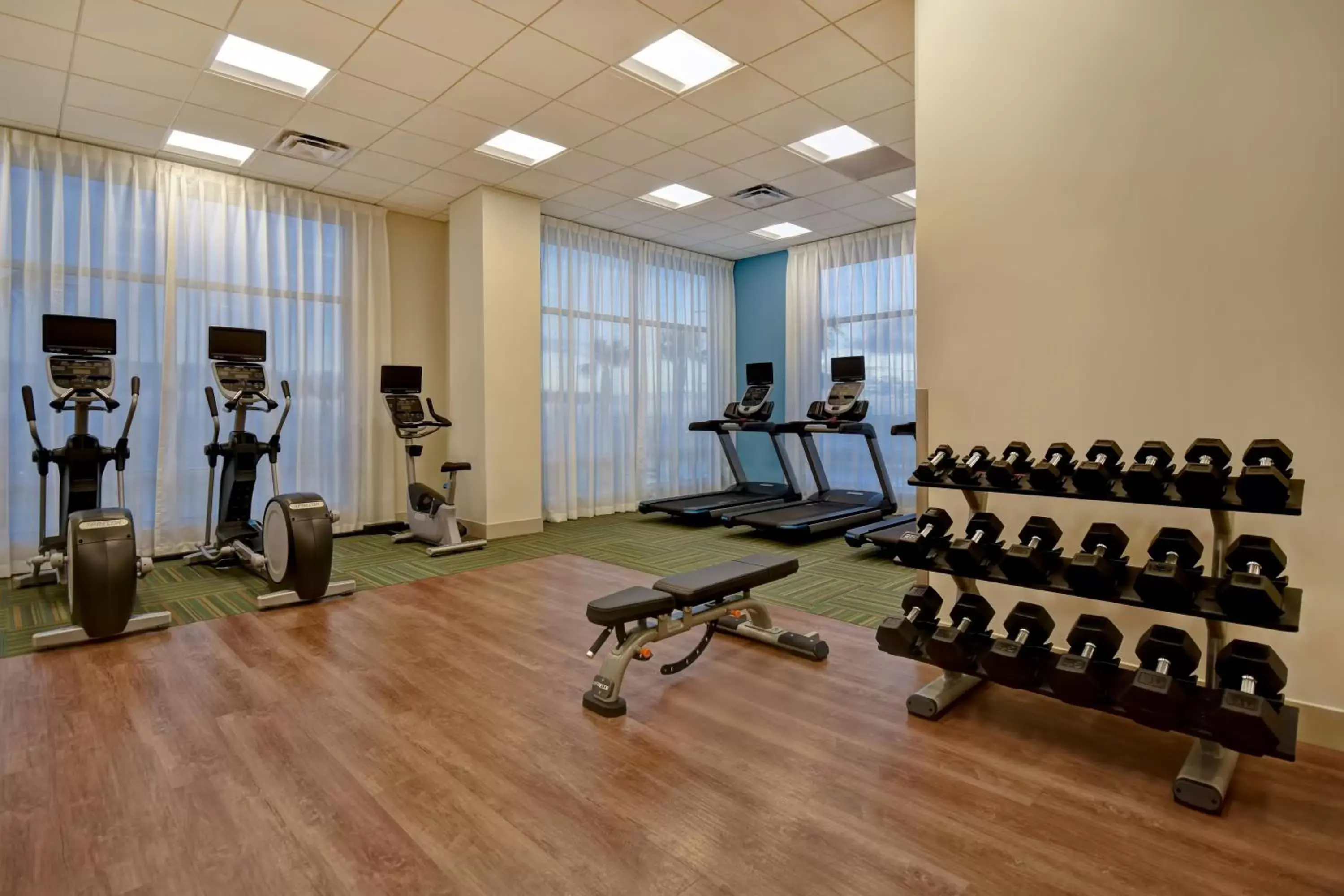 Fitness centre/facilities, Fitness Center/Facilities in Holiday Inn Express & Suites - Galveston Beach, an IHG Hotel