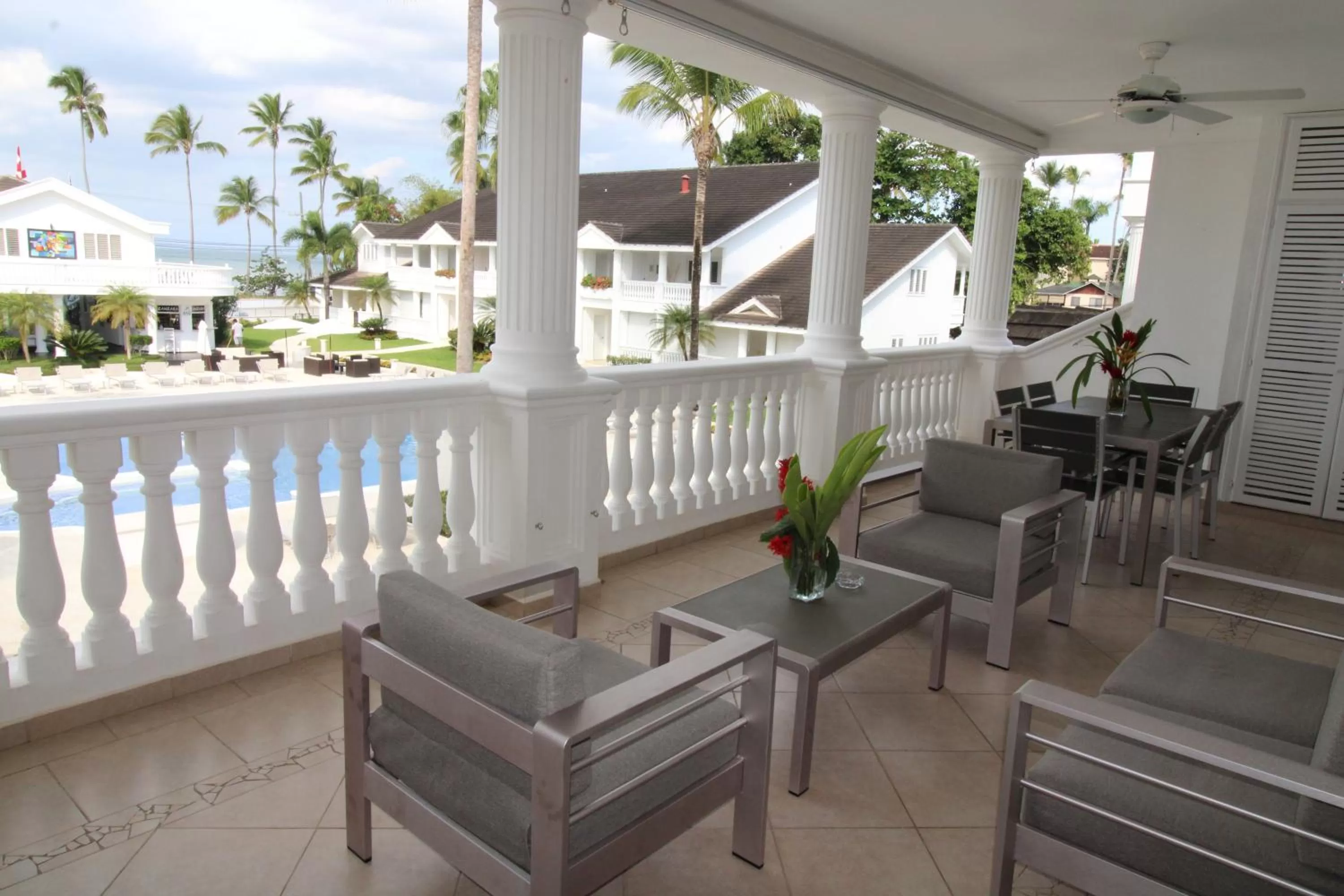 Balcony/Terrace in Albachiara Hotel - Las Terrenas