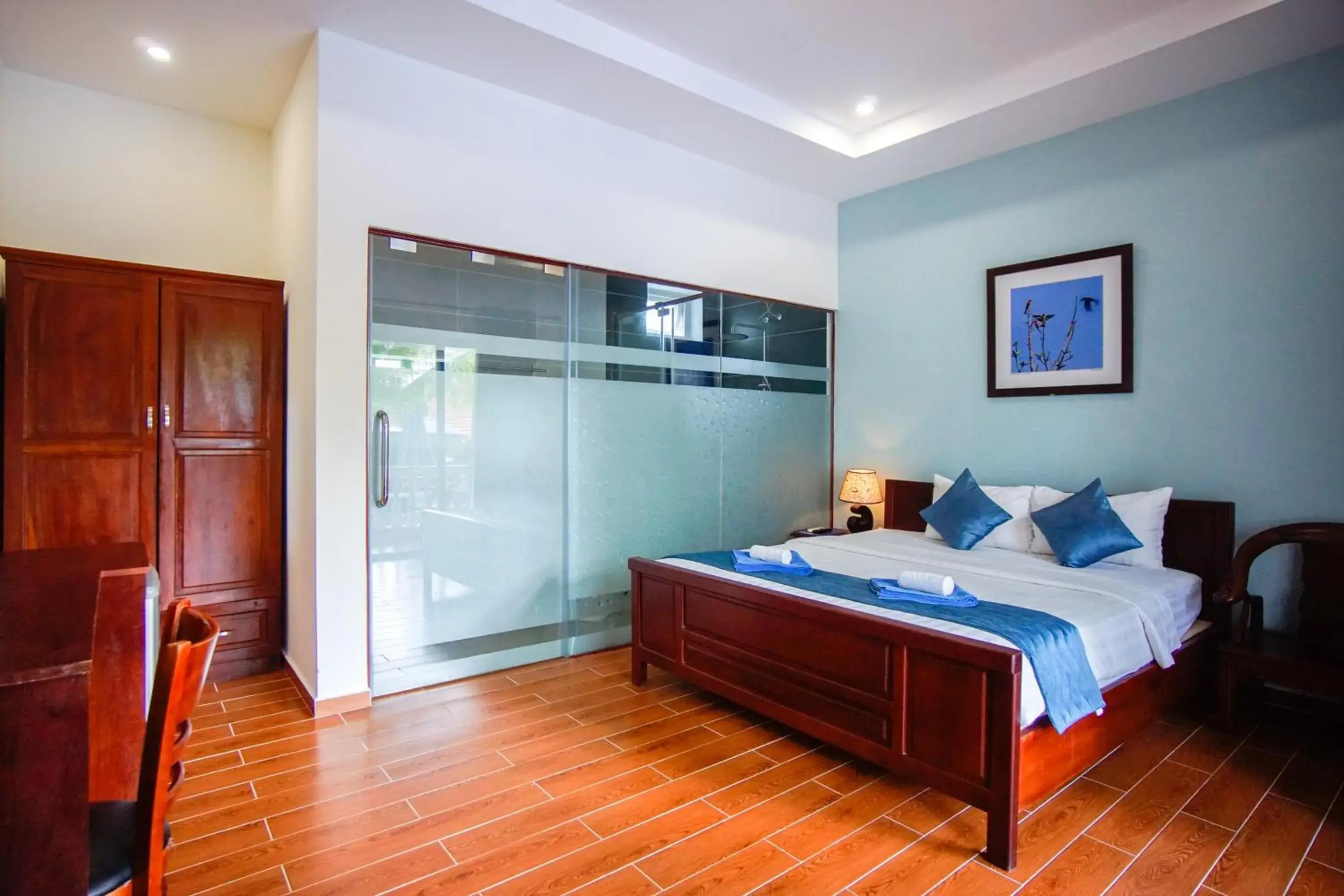 Bed in Brenta Phu Quoc Hotel
