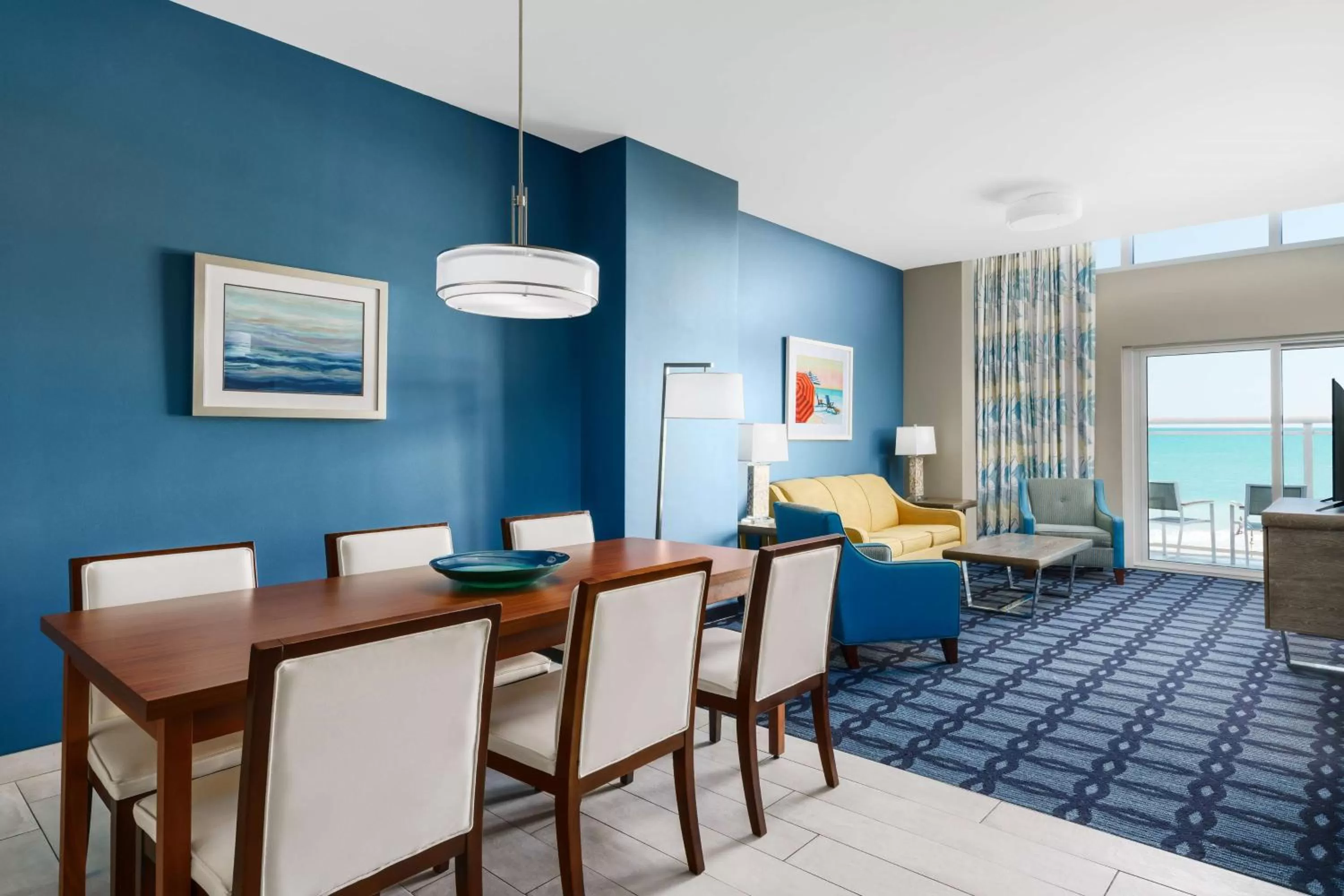 Living room in Homewood Suites by Hilton Myrtle Beach Oceanfront