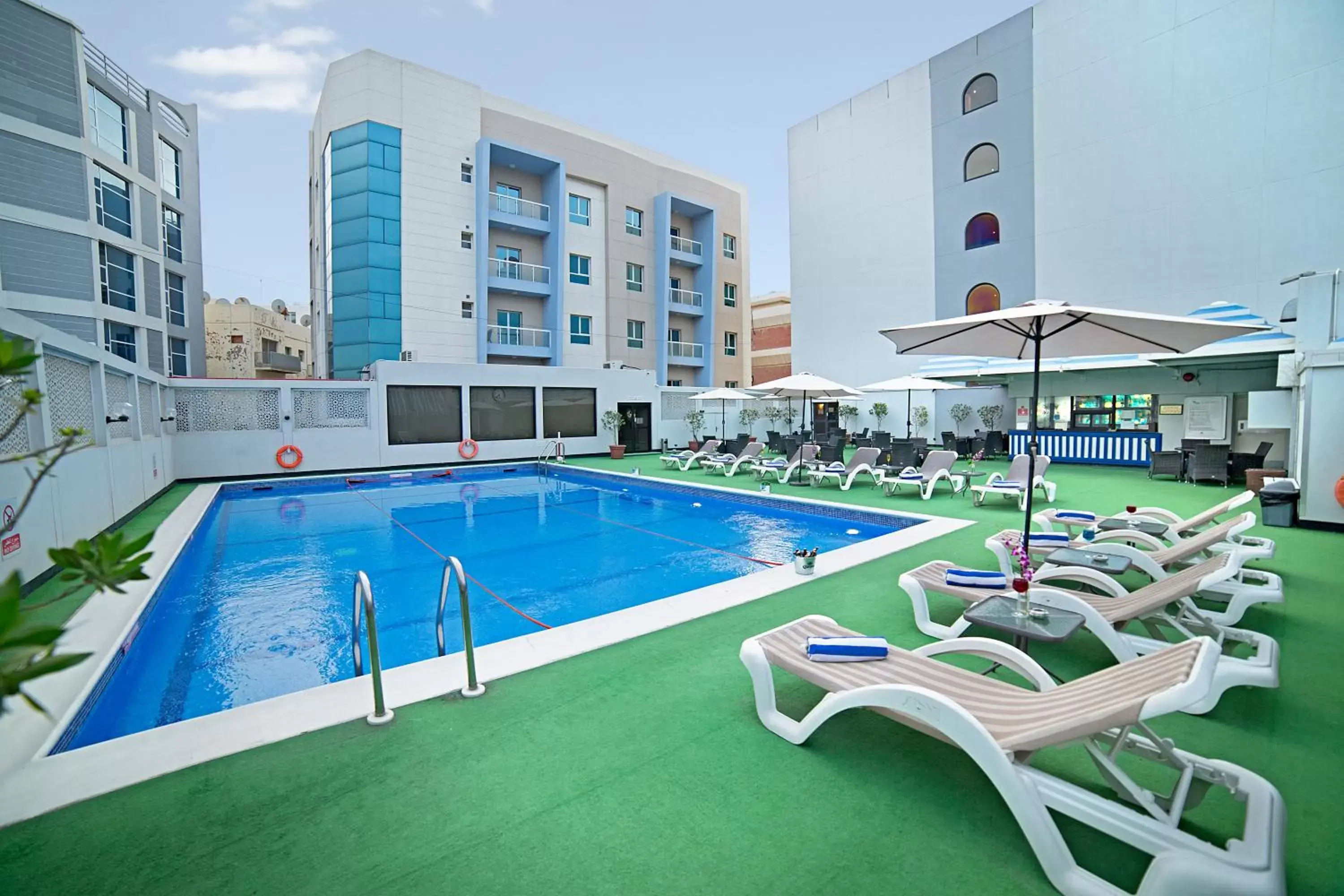 Pool view in Ramada by Wyndham Bahrain Pool view in Ramada by Wyndham Bahrain