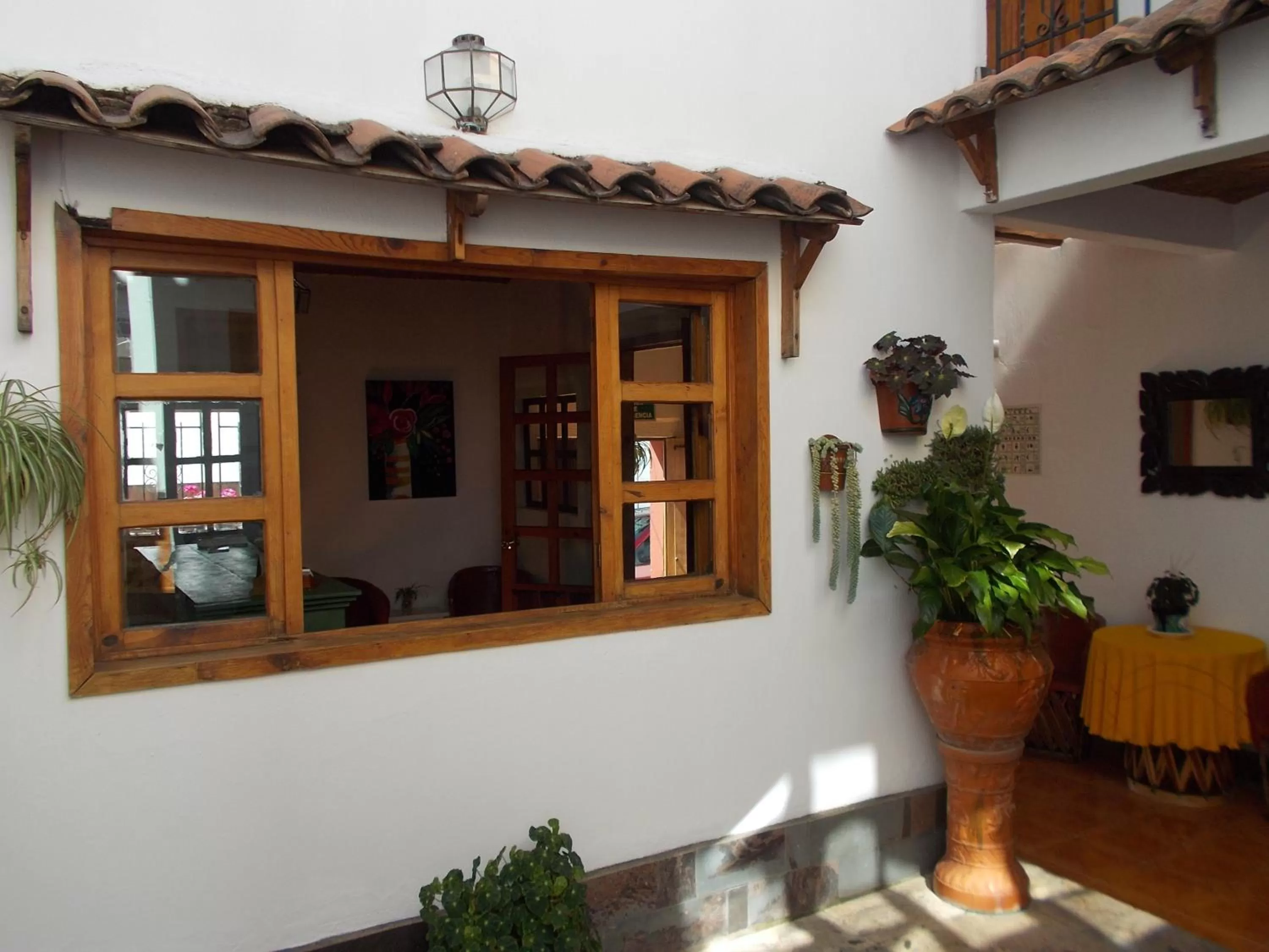 Patio in Las Margaritas Hotel Posada