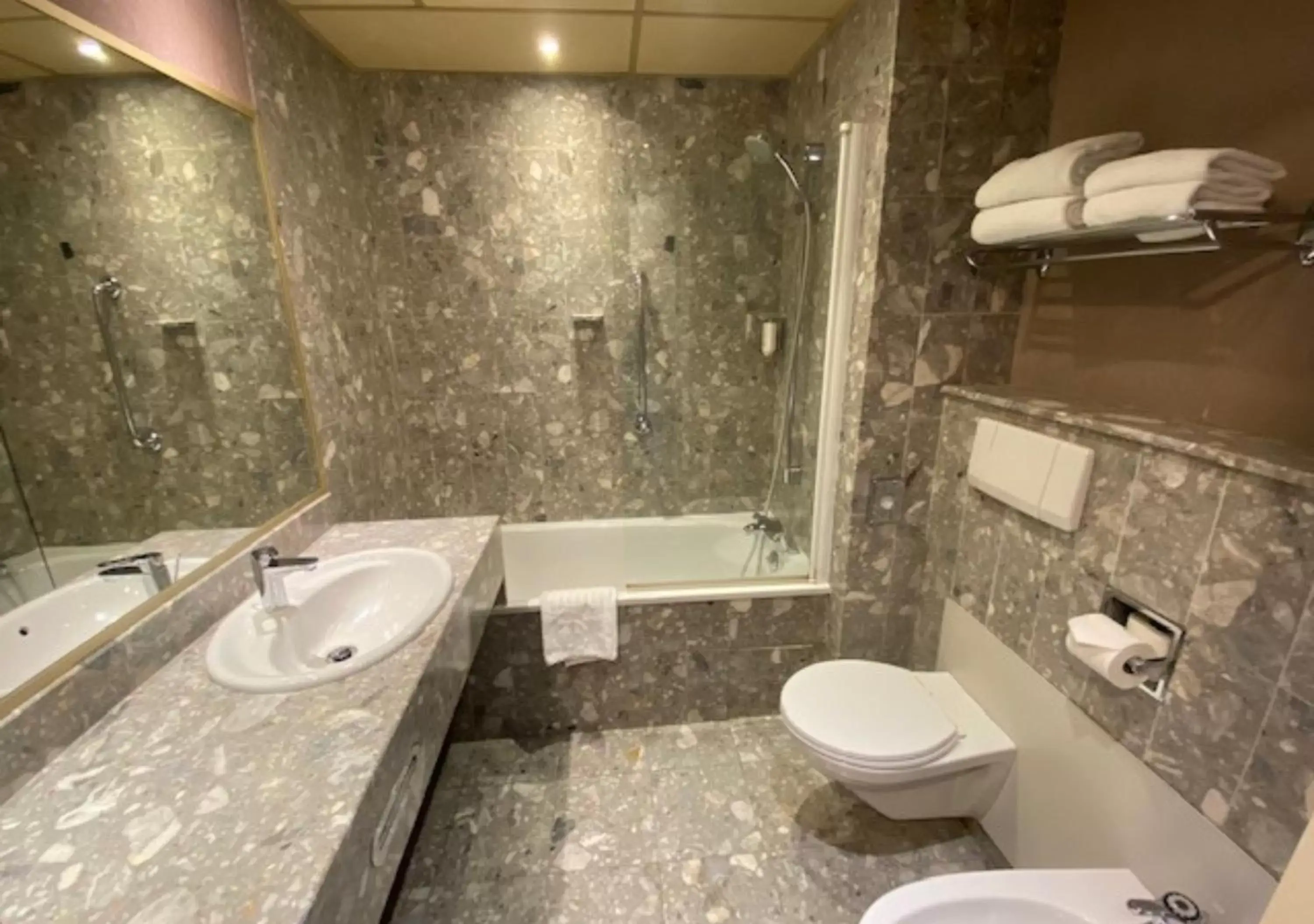 Bathroom in Plaza Hotel Capitole Toulouse - Anciennement-formerly CROWNE PLAZA