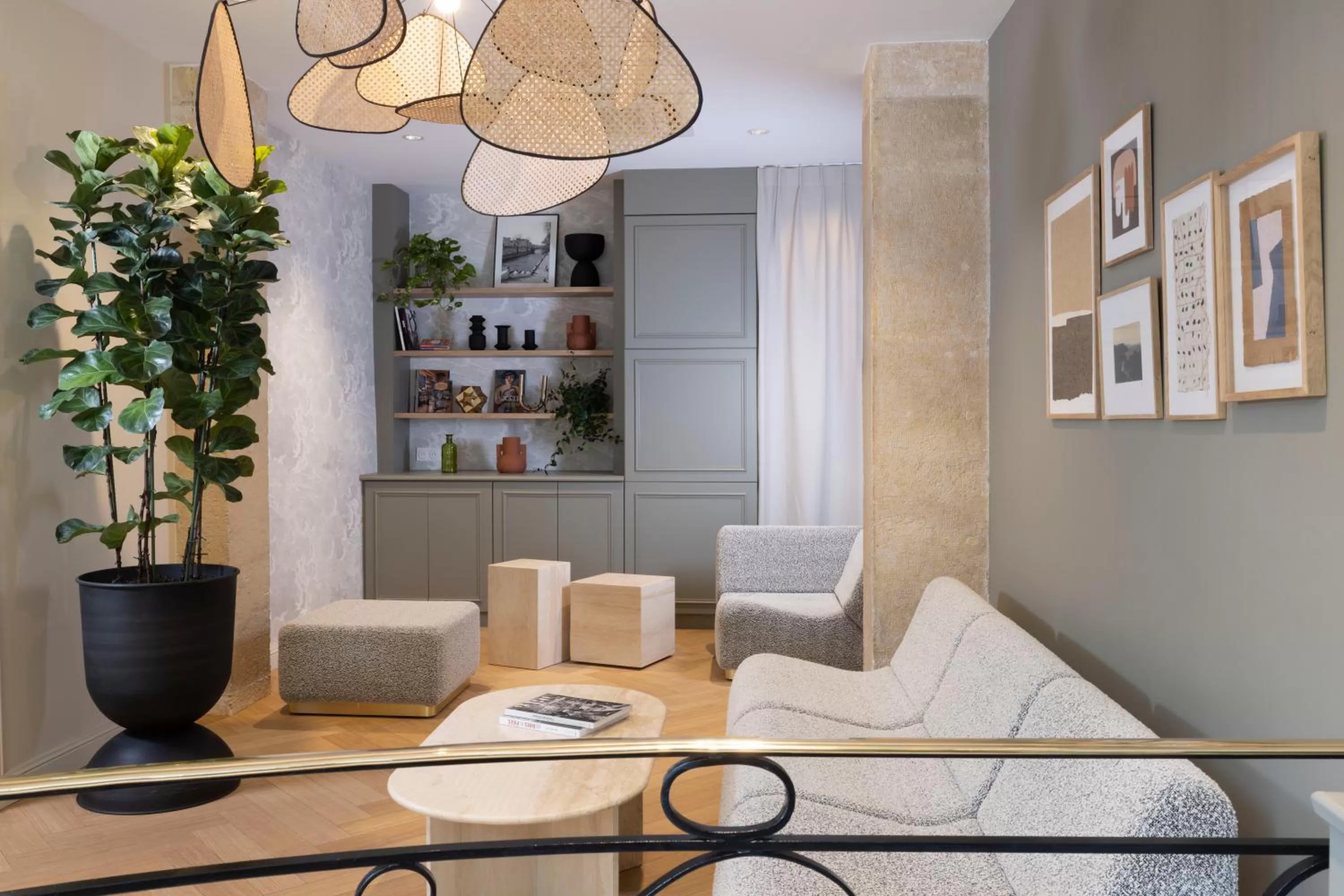 Living room in Hotel Abbatial Saint Germain