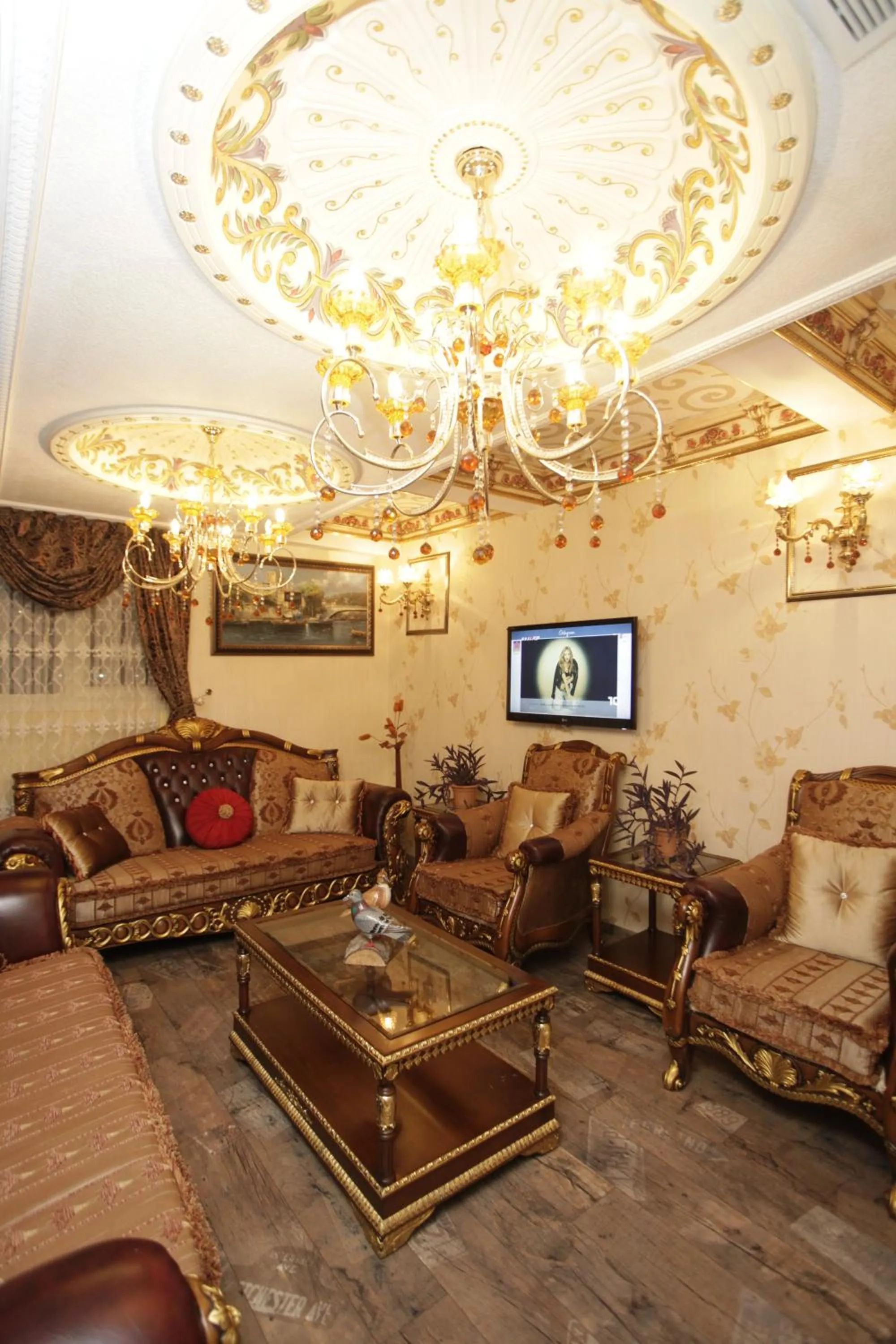 Communal lounge/ TV room in Marmaray Hotel