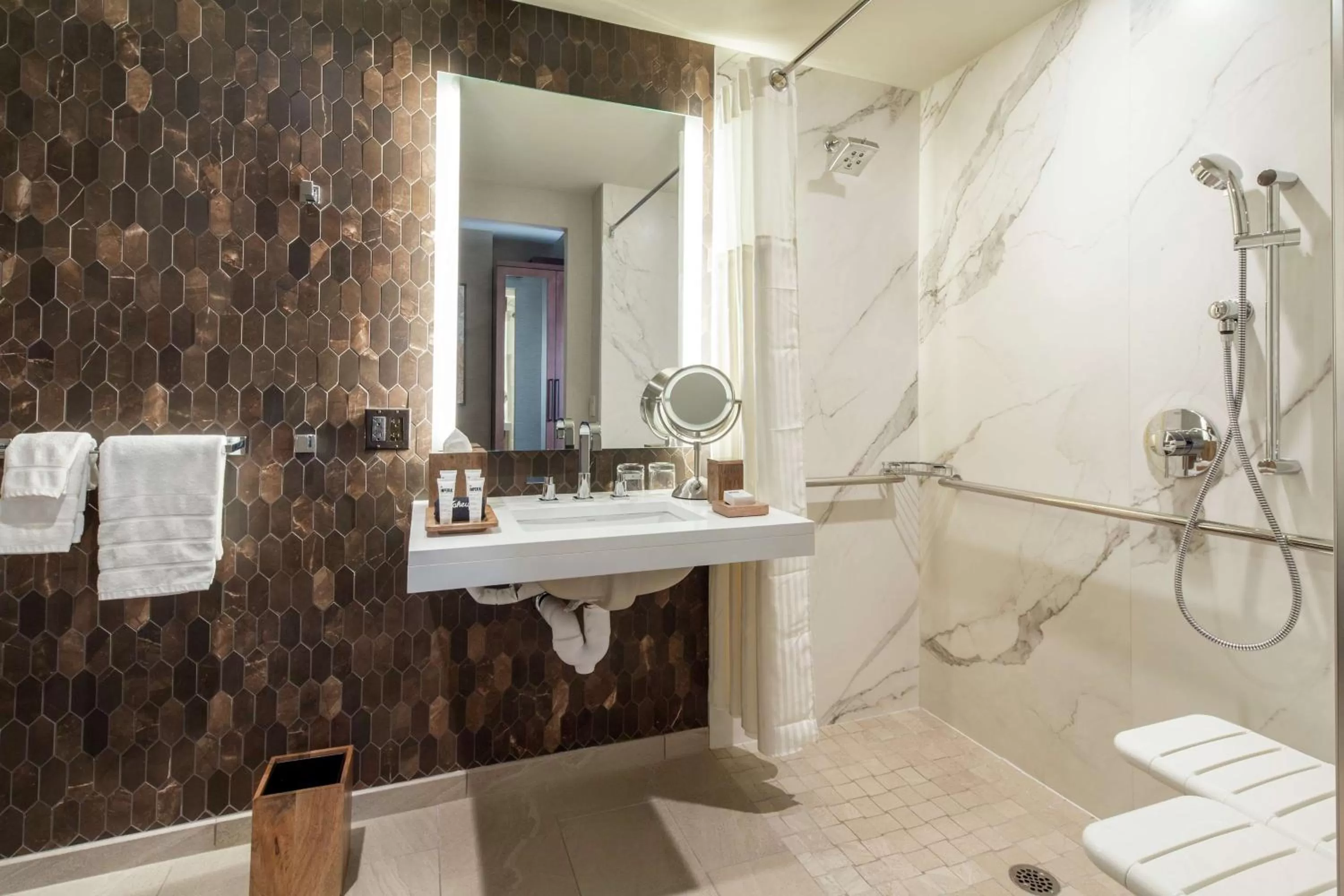 Bathroom in The Porter Portland, Curio Collection By Hilton