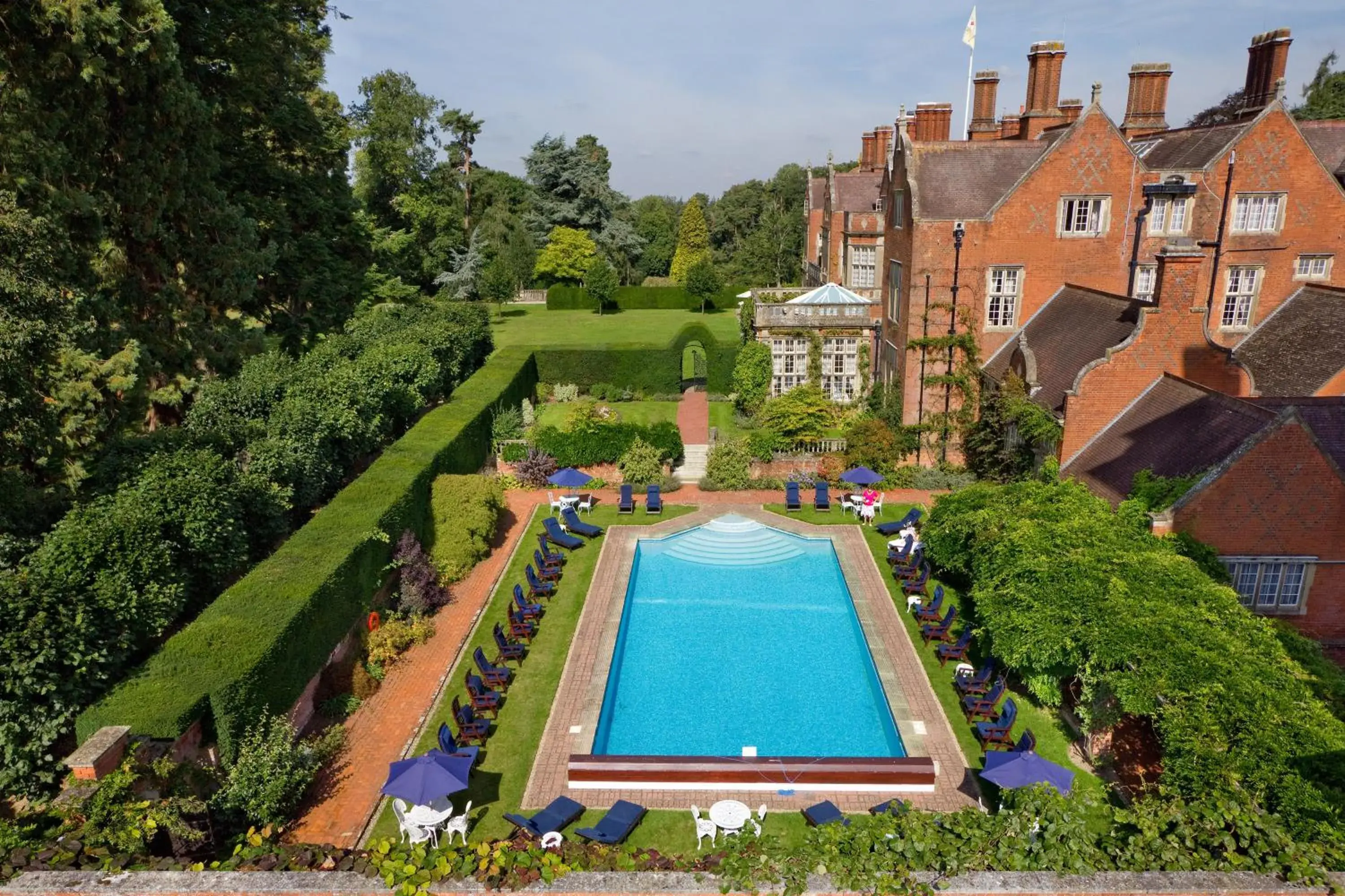 Bird's eye view in Tylney Hall Hotel Bird's eye view in Tylney Hall Hotel
