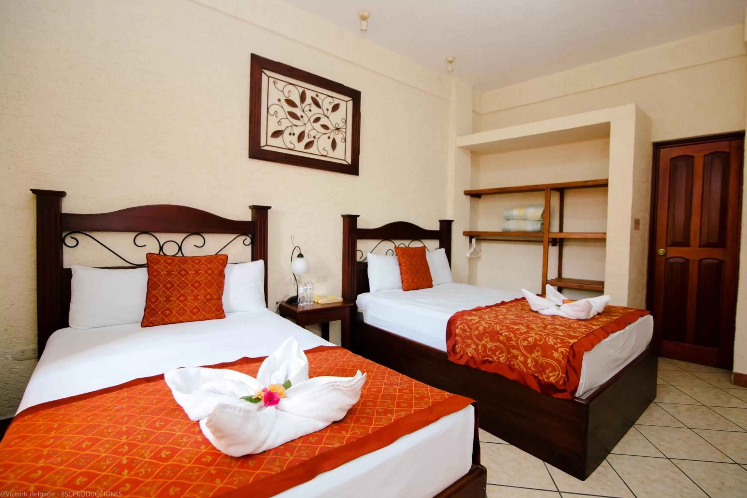 Bed in Hotel Quinta Maya