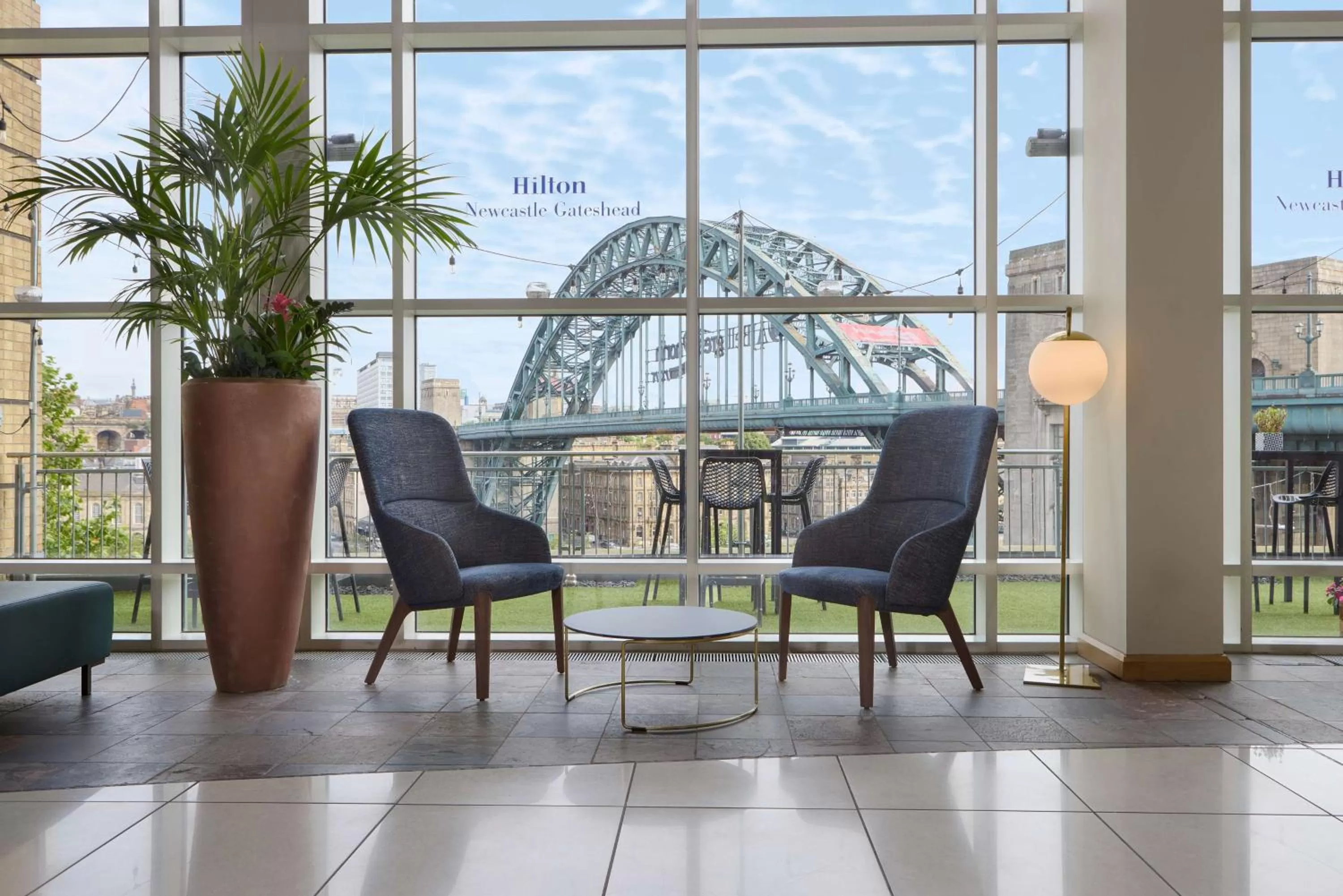 Lobby or reception in Hilton Newcastle Gateshead