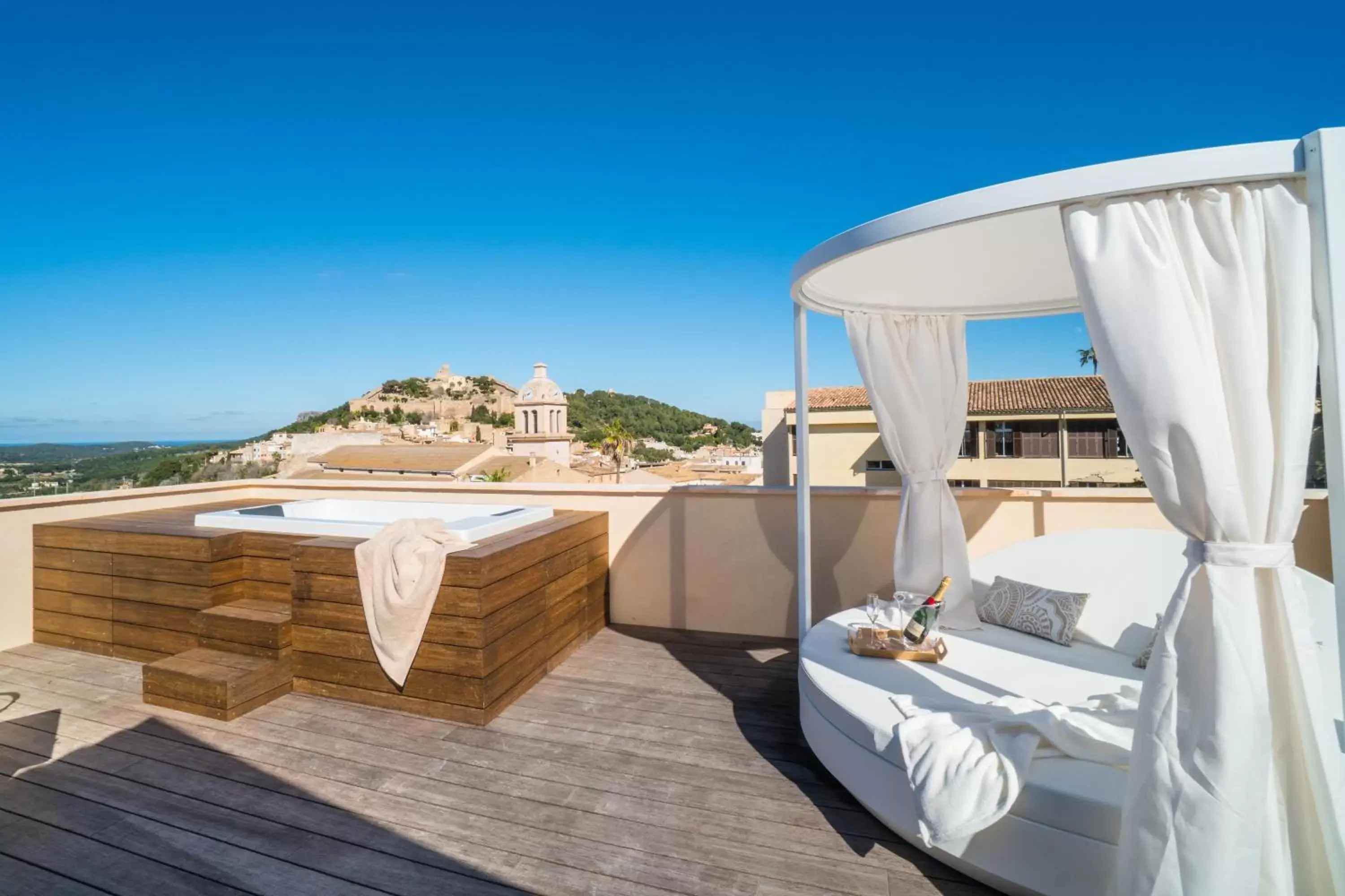 Balcony/Terrace in Hotel Creu de Tau Art&Spa-Adults only