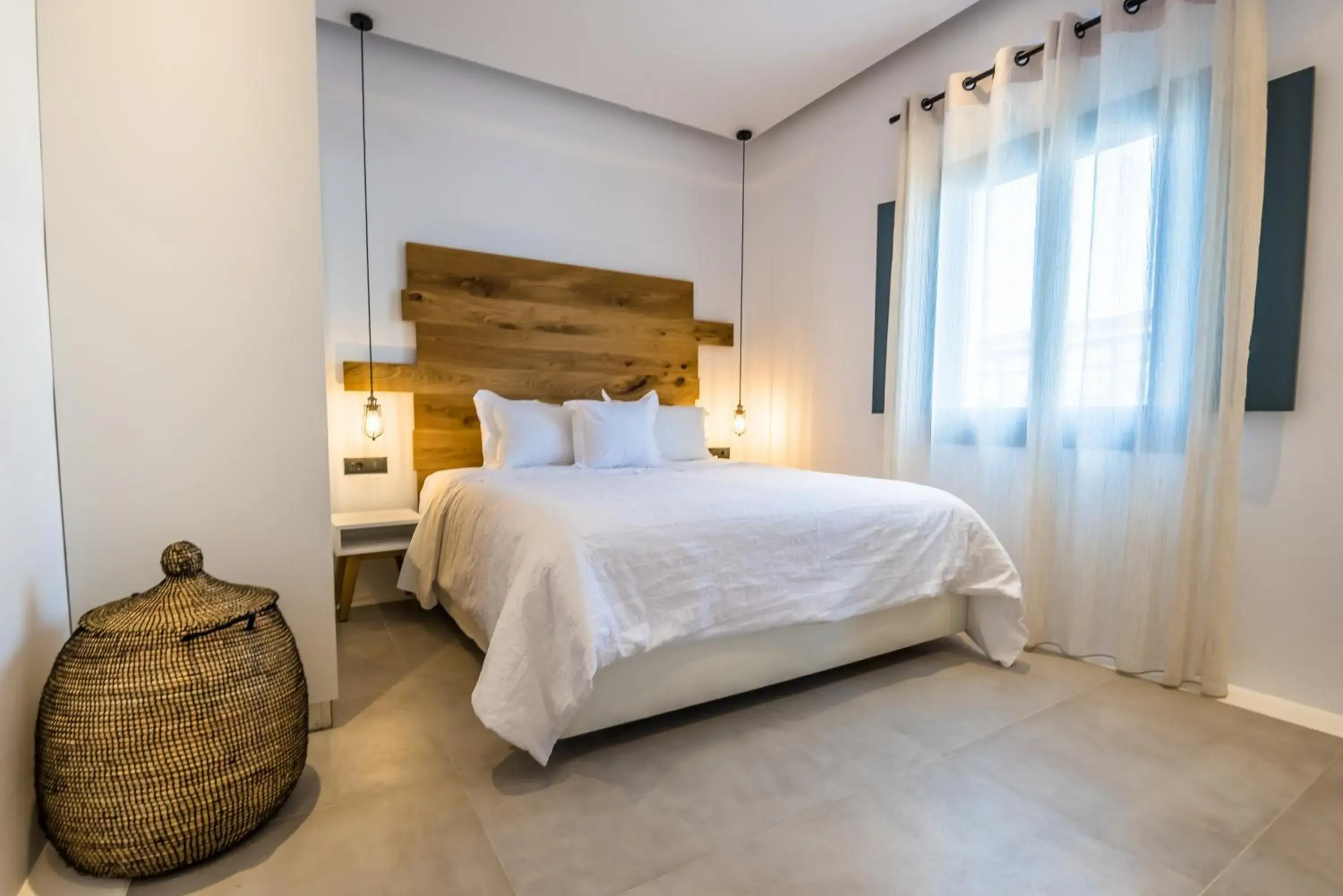 Bed in Portes Suites & Villas Mykonos