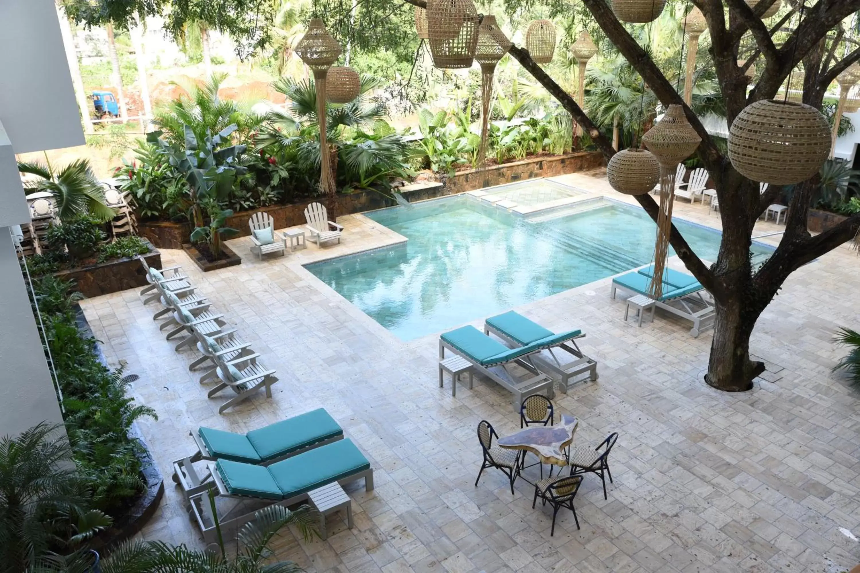 Patio, Pool View in Saman Boutique Hotel