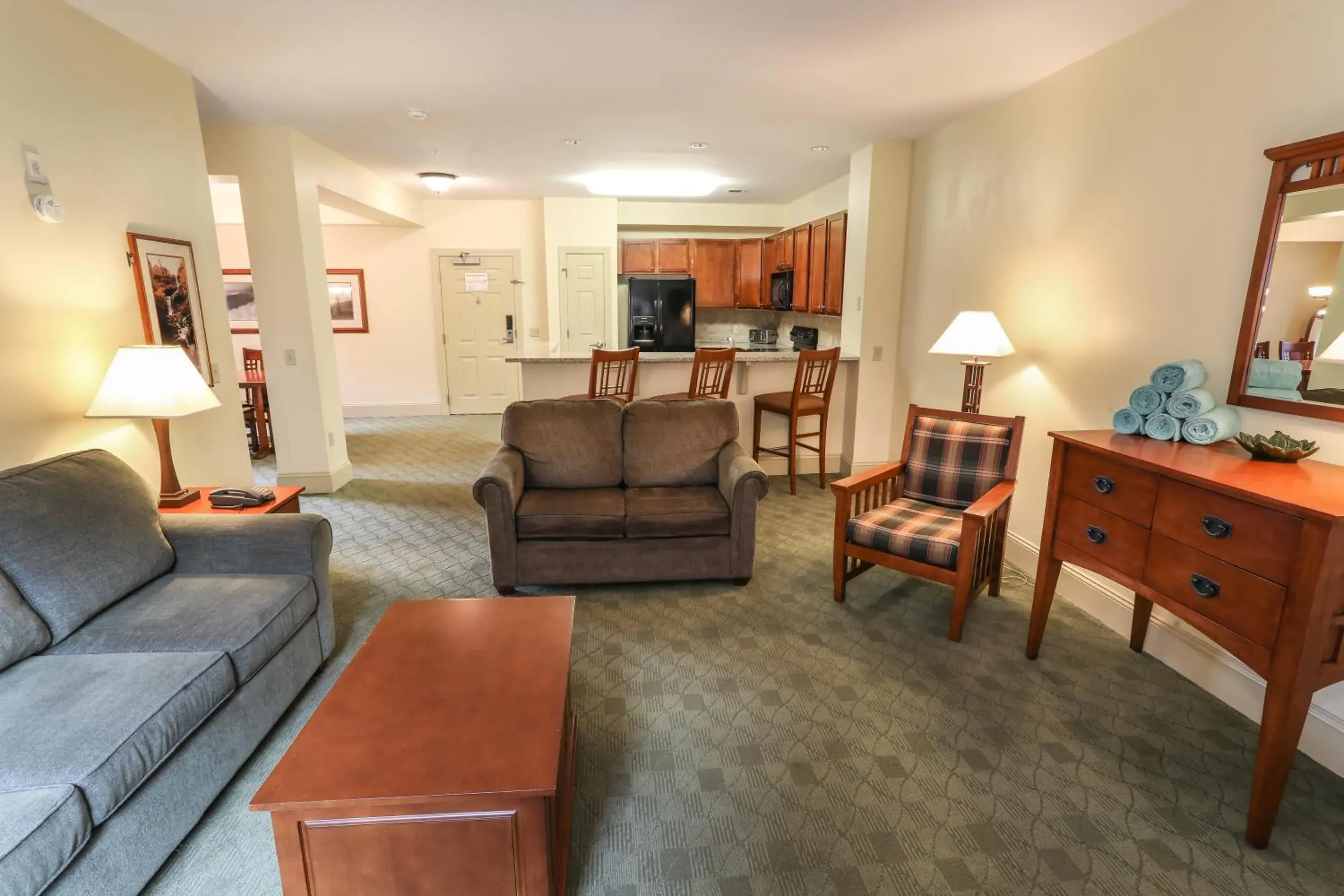 Photo of the whole room, Seating Area in Kaatskill Mountain Club and Condos by Hunter Mountain