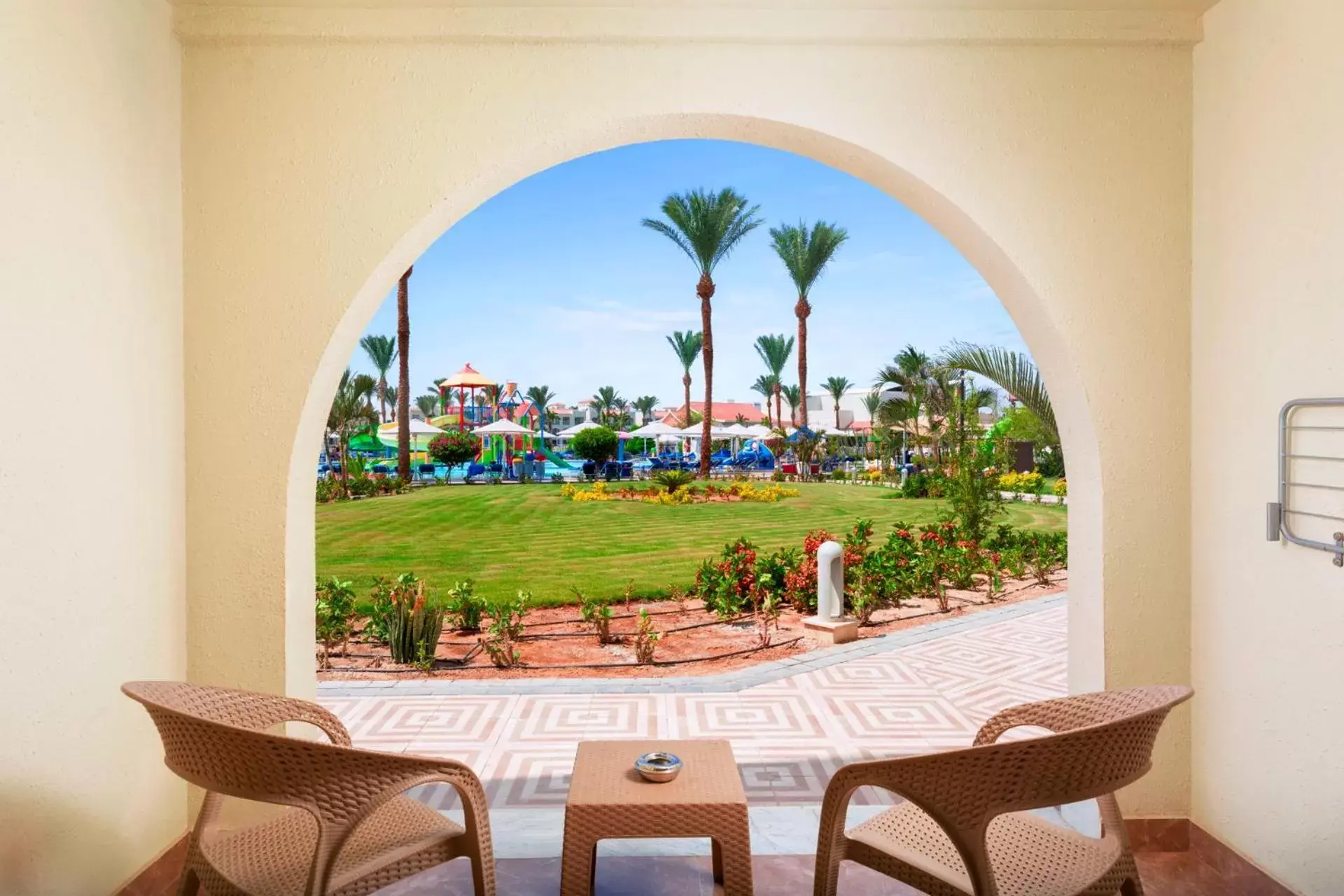 Garden view in Pickalbatros Dana Beach Resort - Hurghada