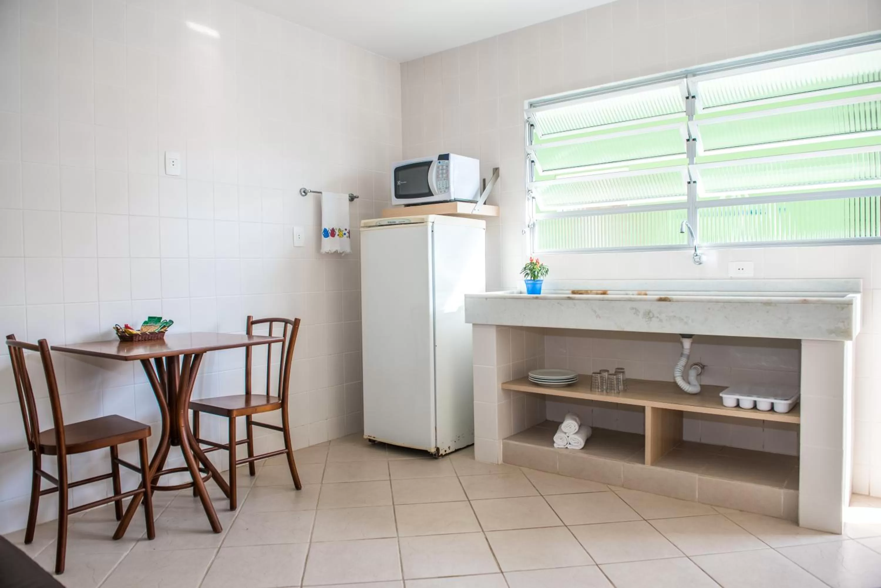 Kitchen or kitchenette in Pousada Mar Do Leste