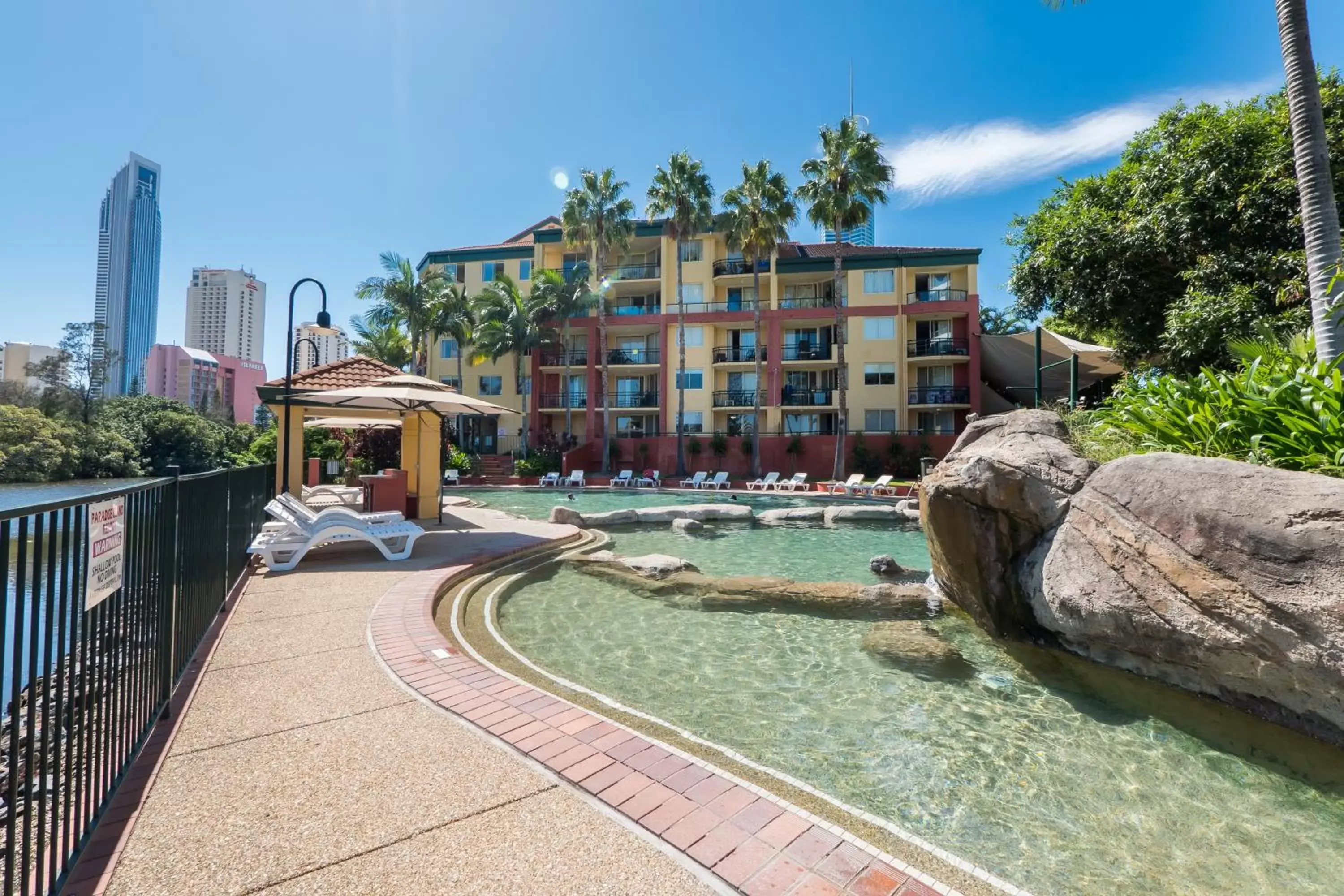 Swimming pool, Property Building in Paradise Island Resort