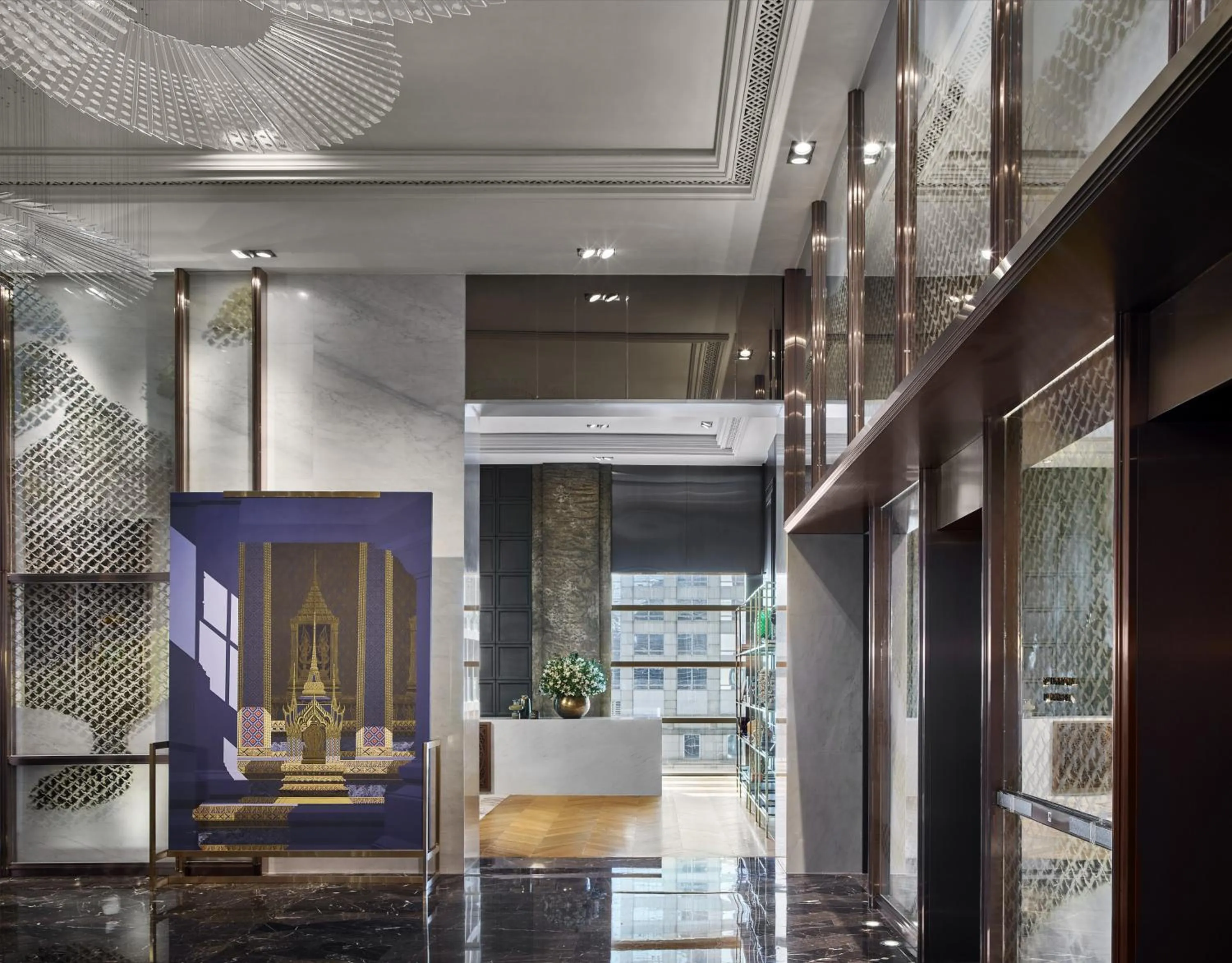 Lobby or reception in Rosewood Bangkok