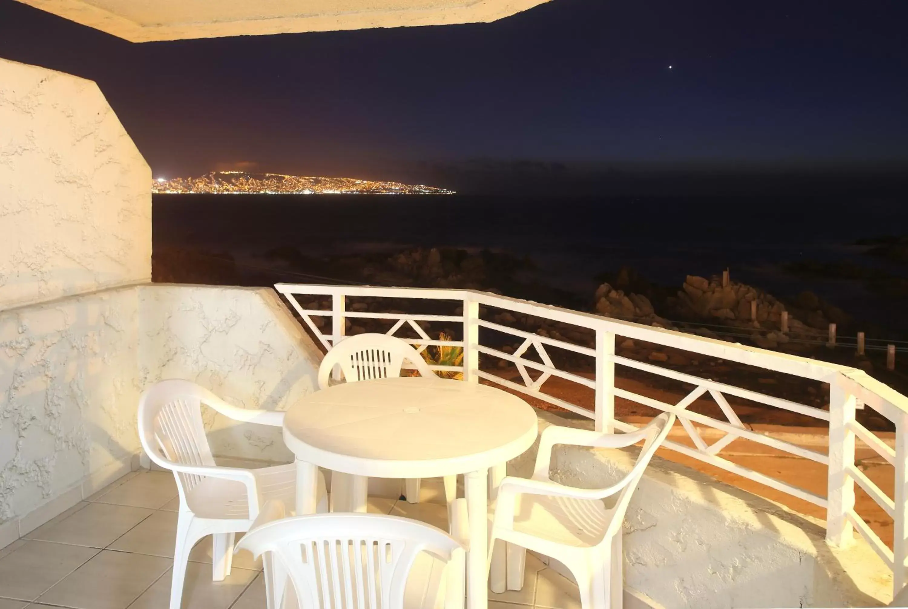 Night, Balcony/Terrace in MR Mar Suites (ex Neruda Mar Suites)