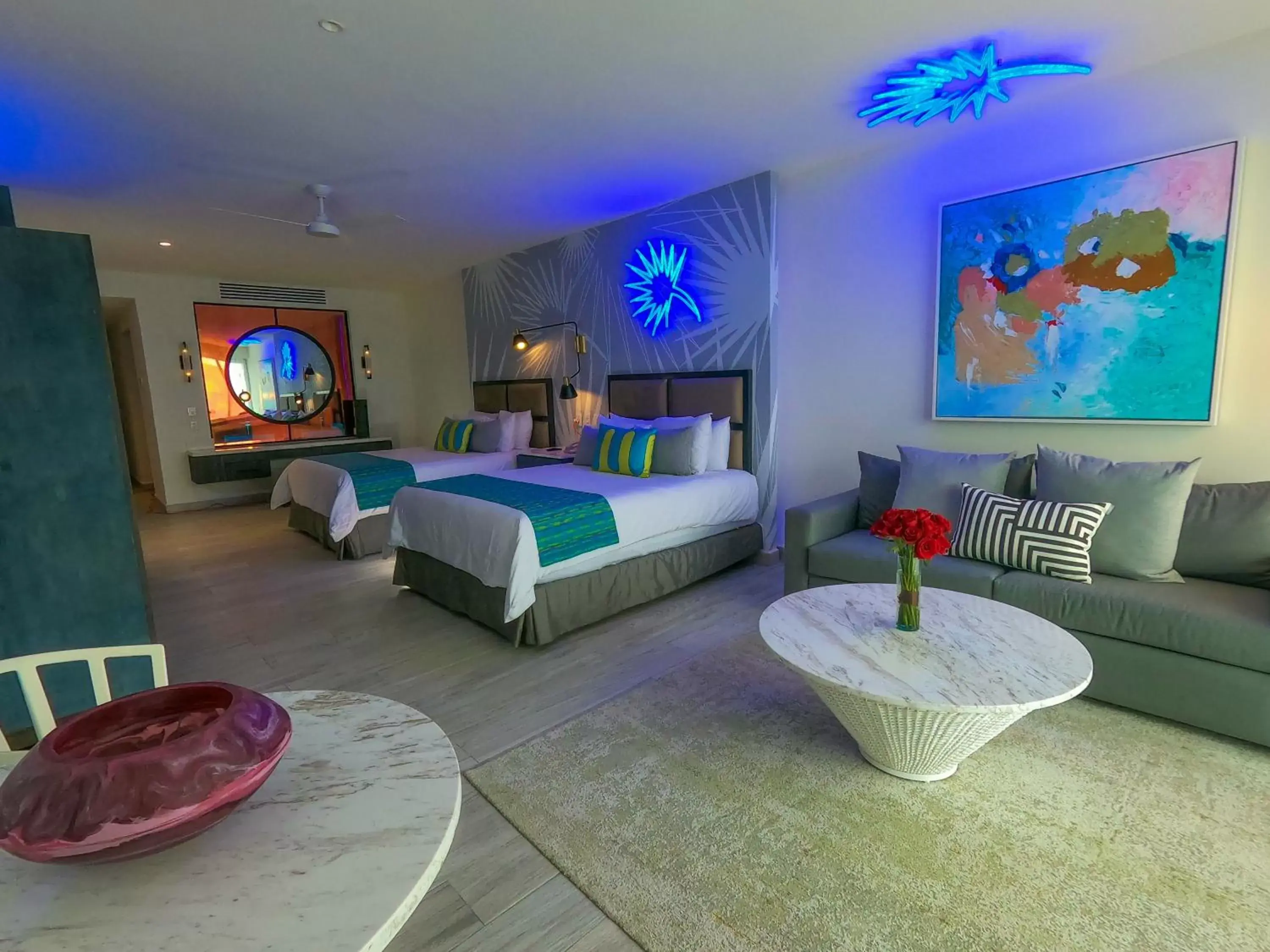 Bed in Almar Resort Luxury LGBT Beach Front Experience