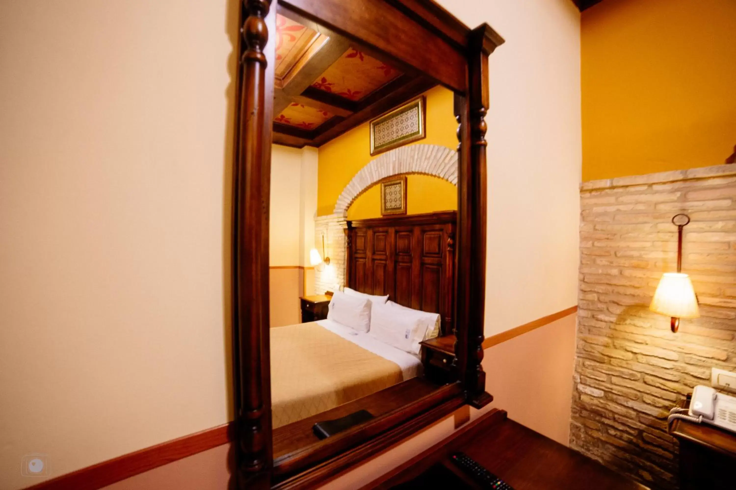 Bed, Nearby Landmark in Hotel Posada de Vallina by MiRa