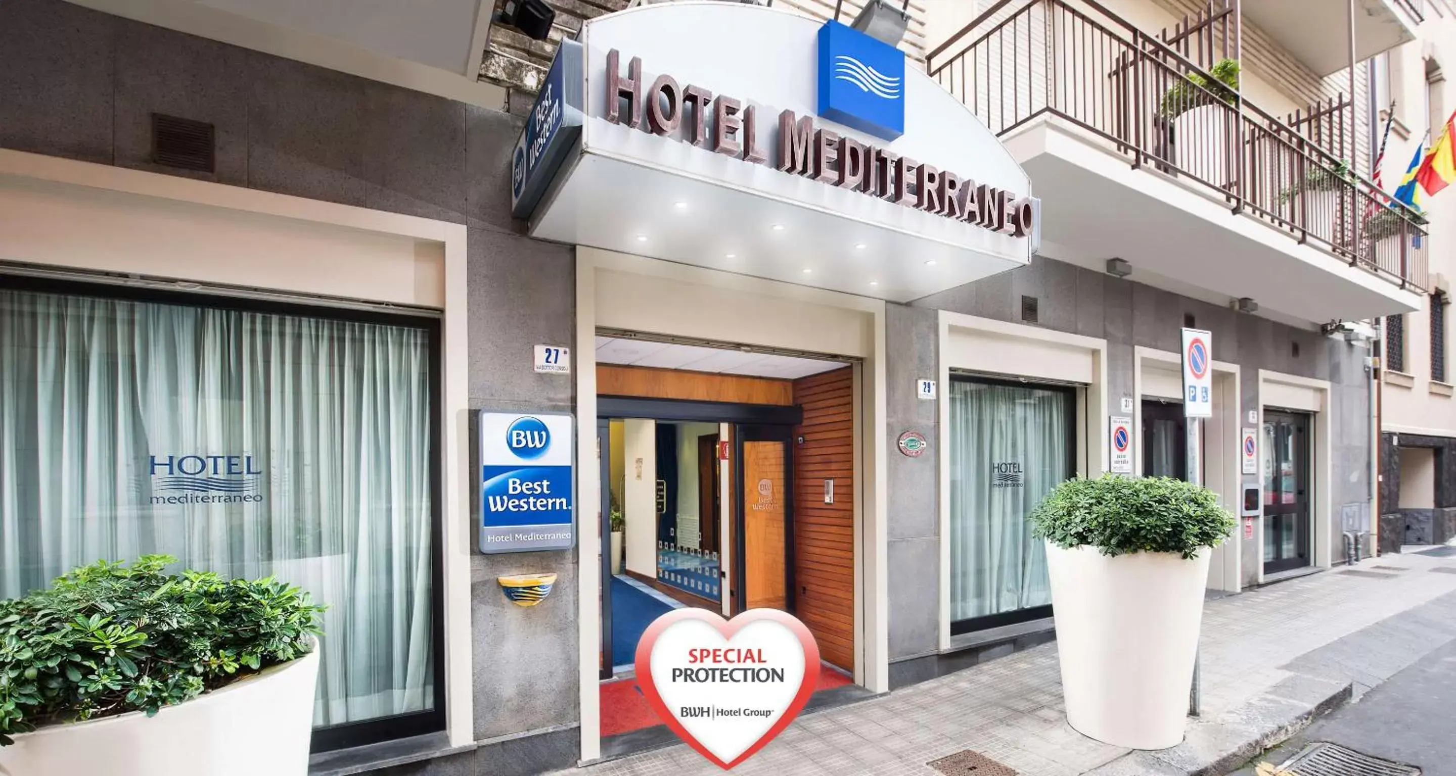 Property building in Best Western Hotel Mediterraneo