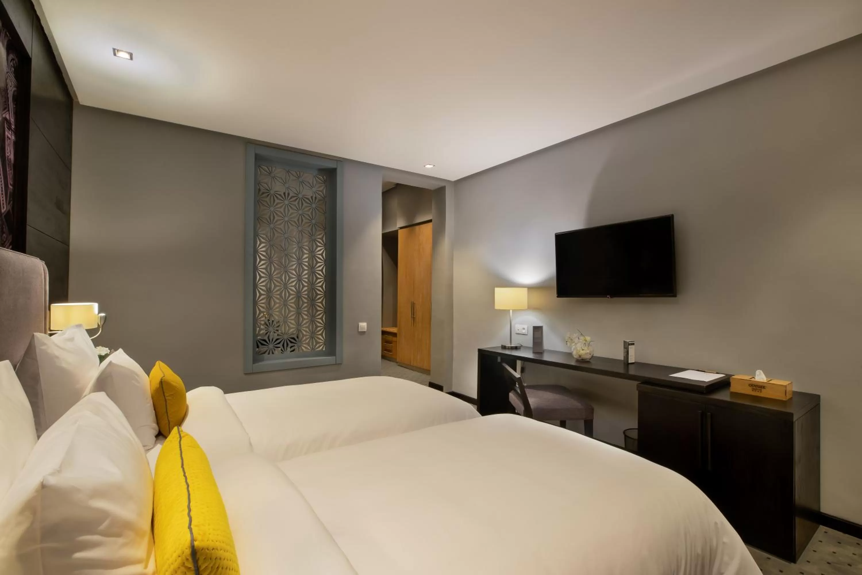 TV and multimedia, Bed in ODYSSEE Boutique Hotel Casablanca