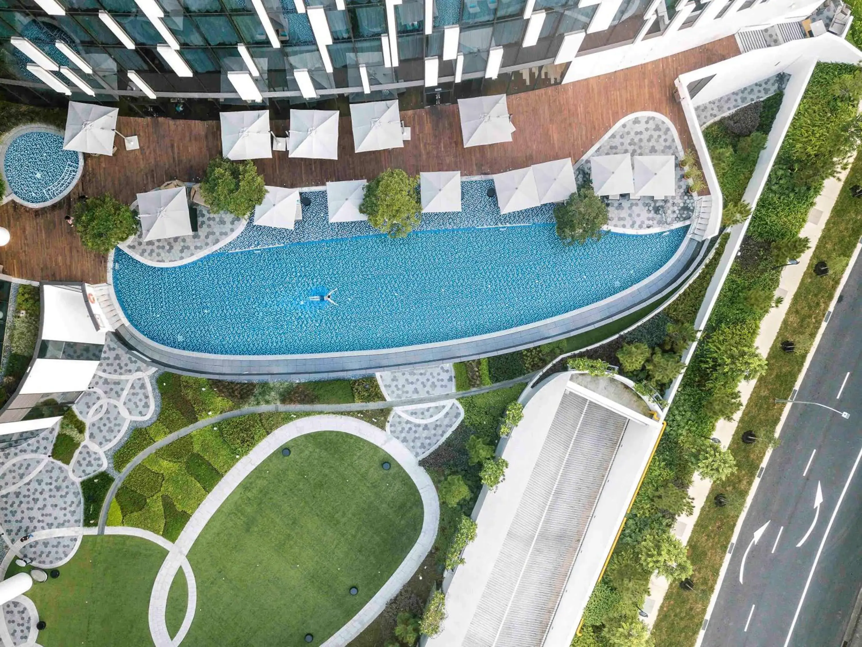 Pool View in Novotel Singapore On Stevens