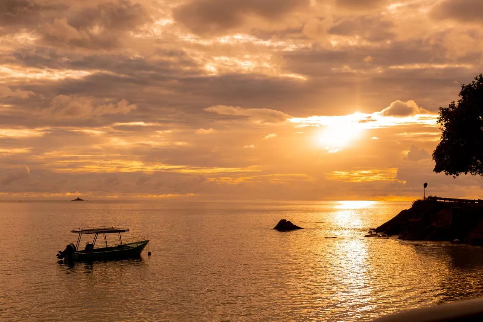 Sunset in Fisherman's Cove Resort - closed for complete renovation - Visit our sister property STORY Seychelles for your stay