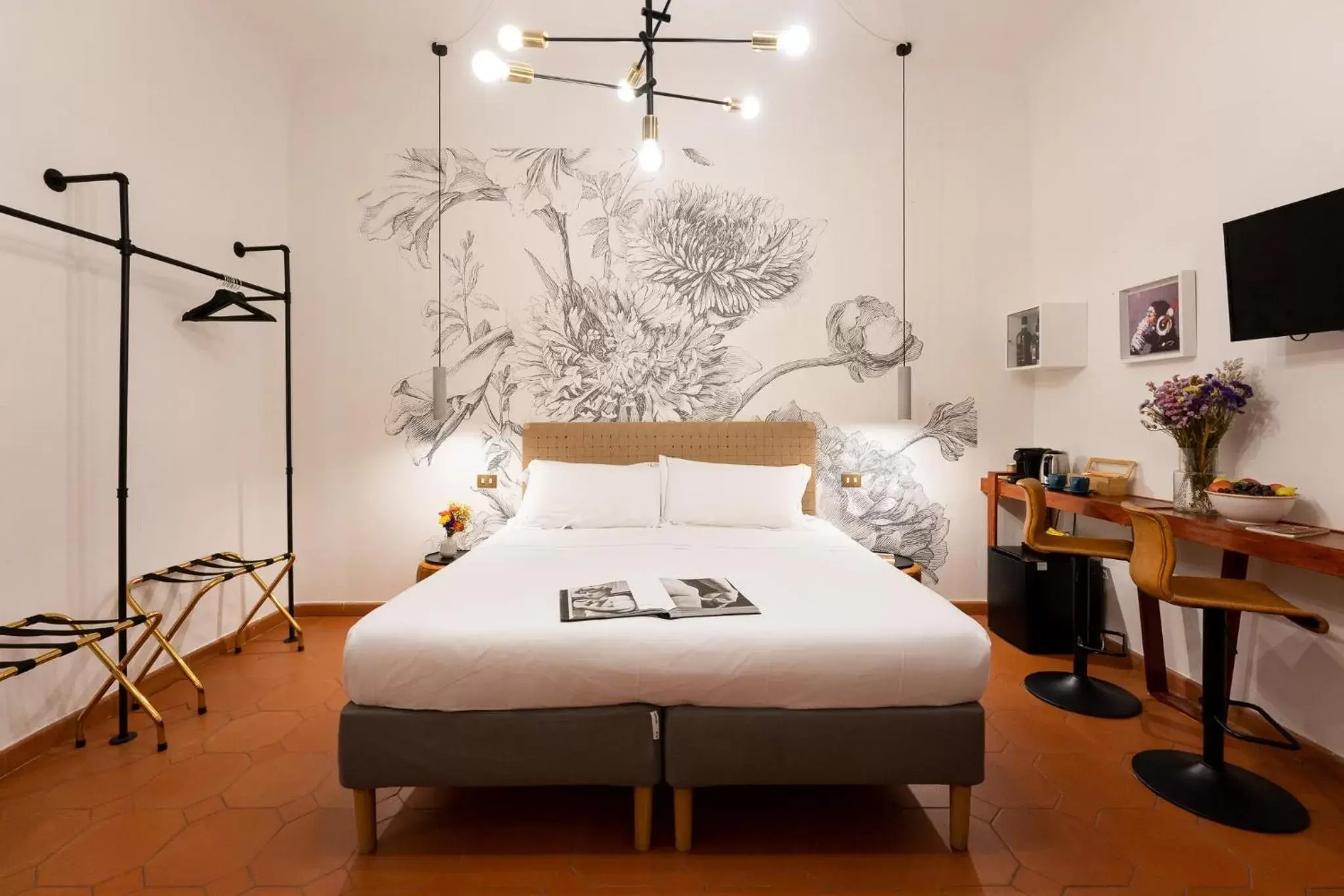 Bed in SPIRIT OF FLORENCE Boutique Rooms