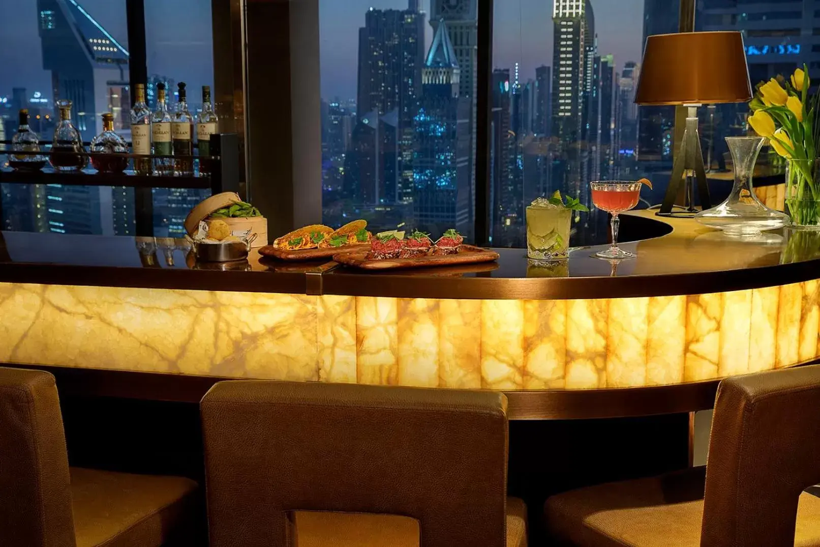 Lounge or bar in Nassima Tower Hotel Apartments