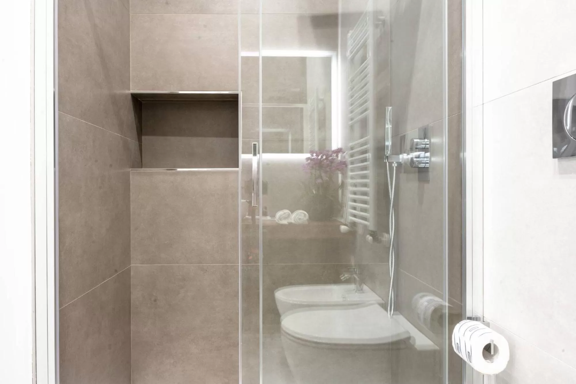 Shower, Bathroom in Daline Holiday Rooms