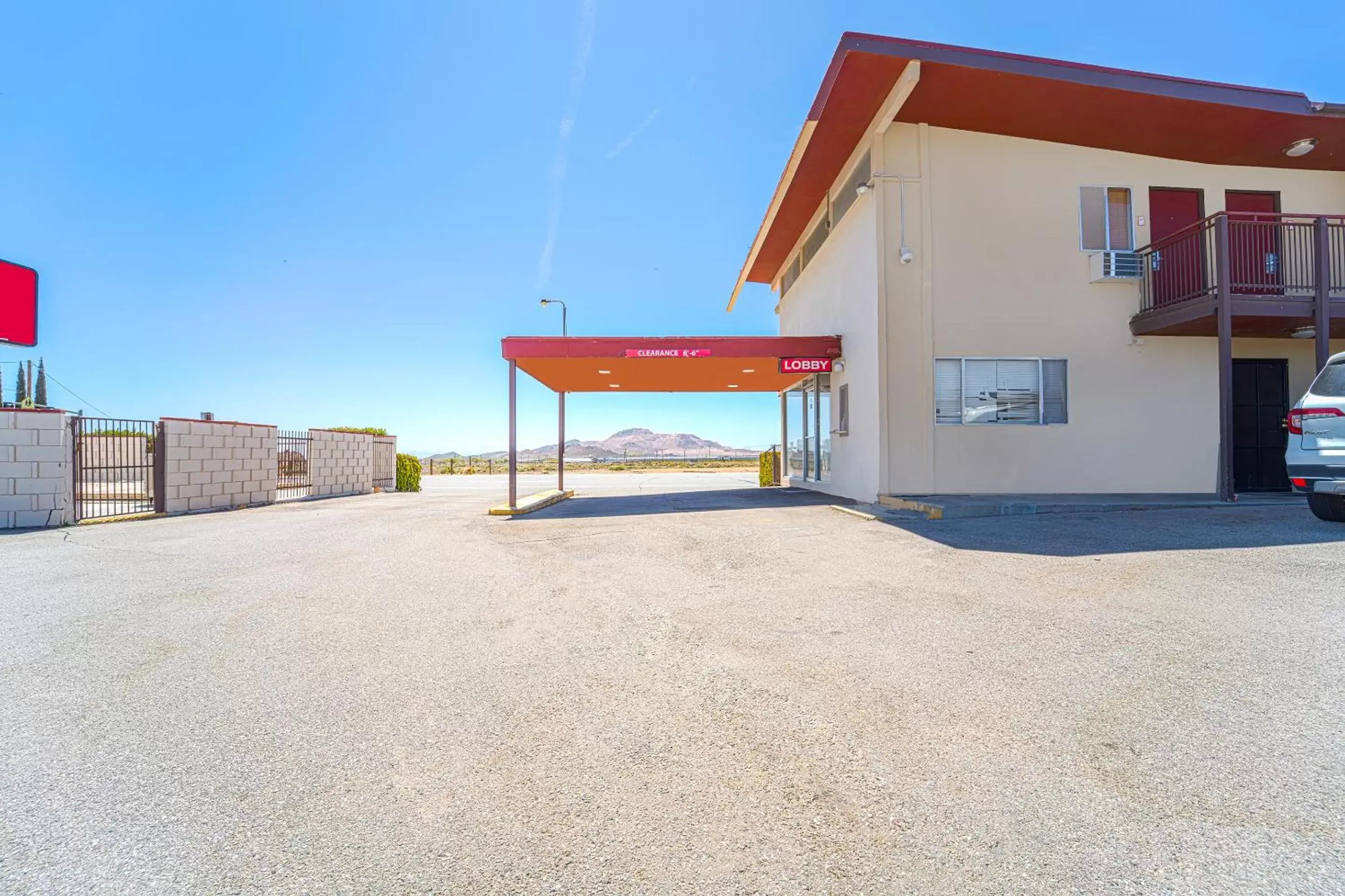 Facade/entrance, Property Building in Mojave Hotel