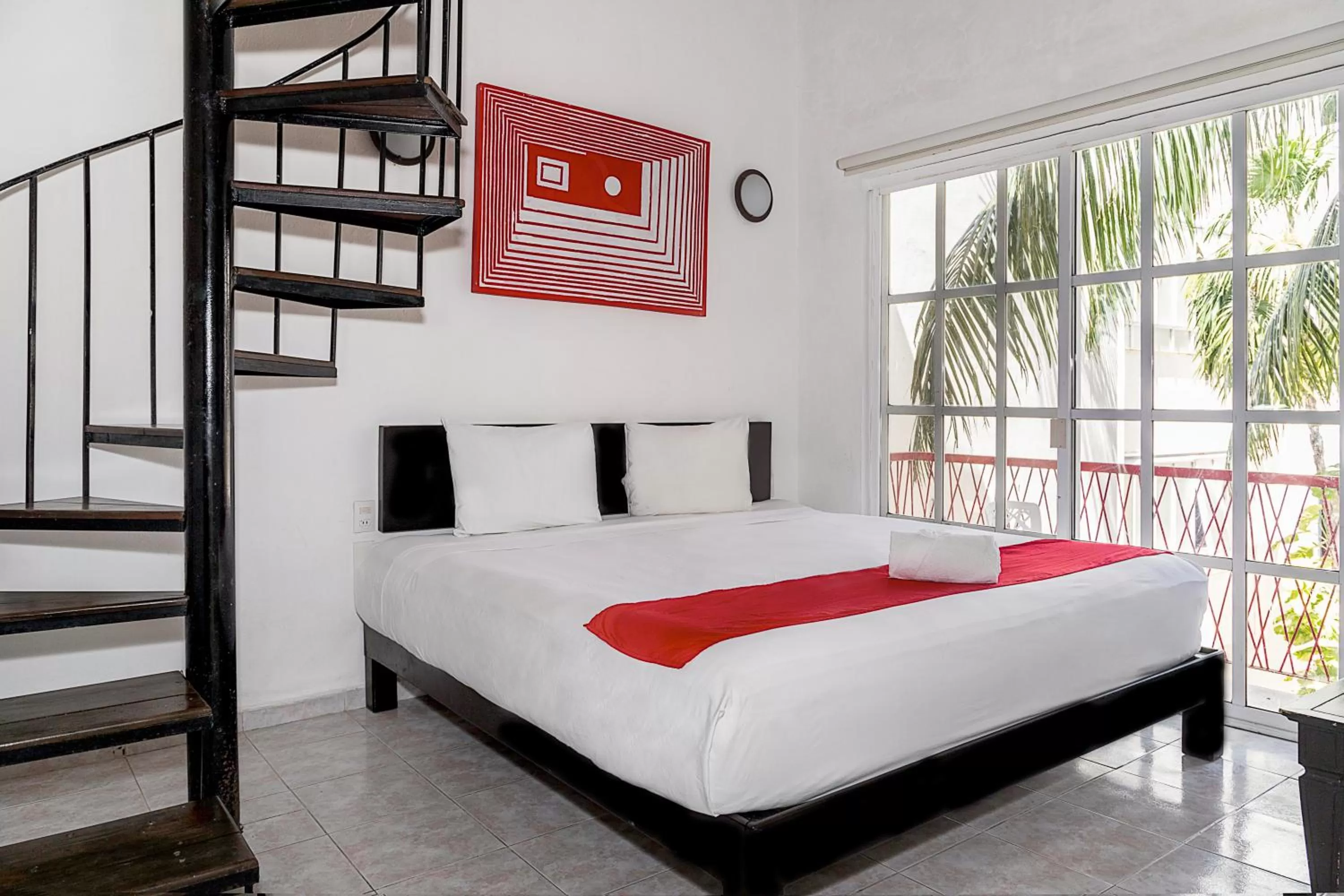 Bed in Hotel Maya Turquesa