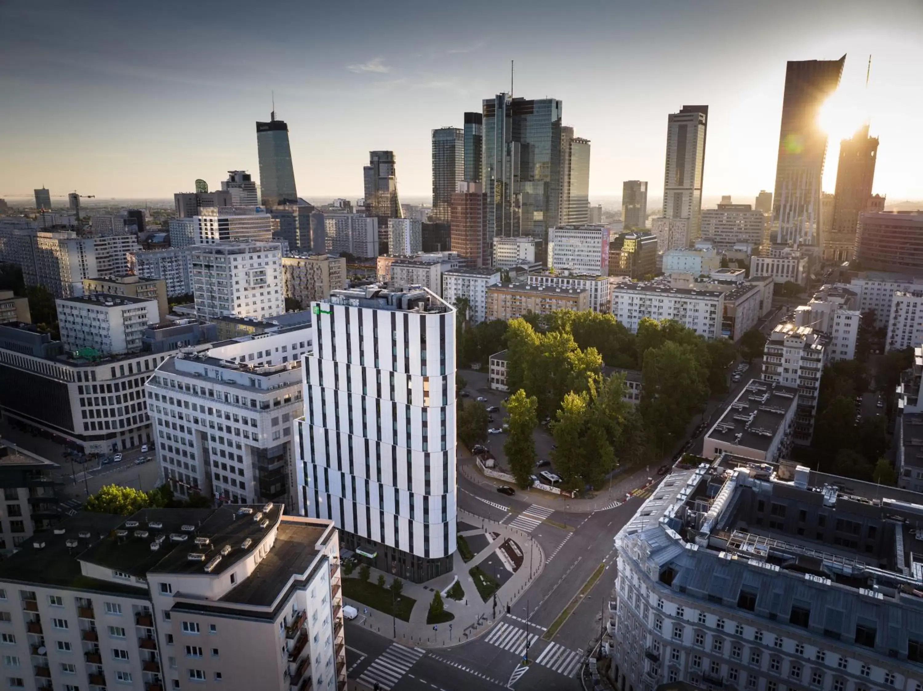 Property building, Bird's-eye View in Holiday Inn - Warsaw City Centre, an IHG Hotel