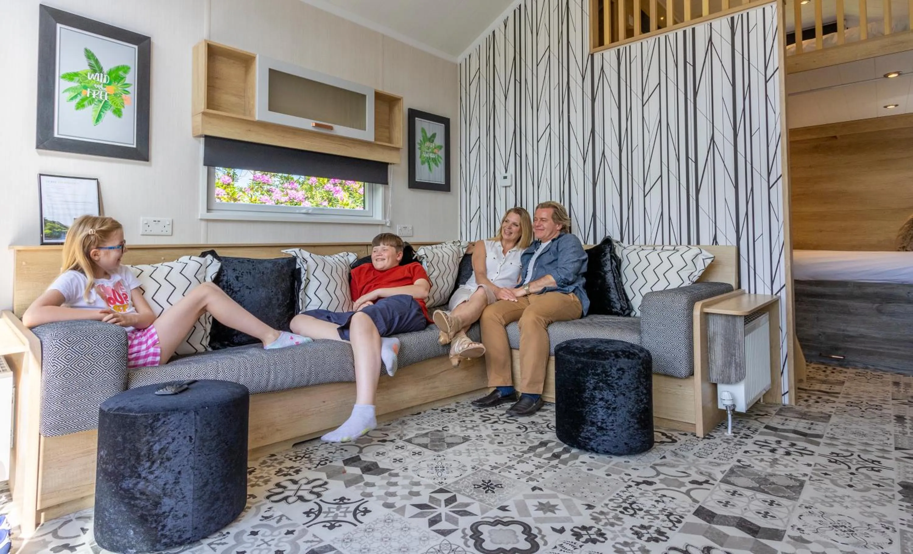 Seating area in Aberdunant Hall