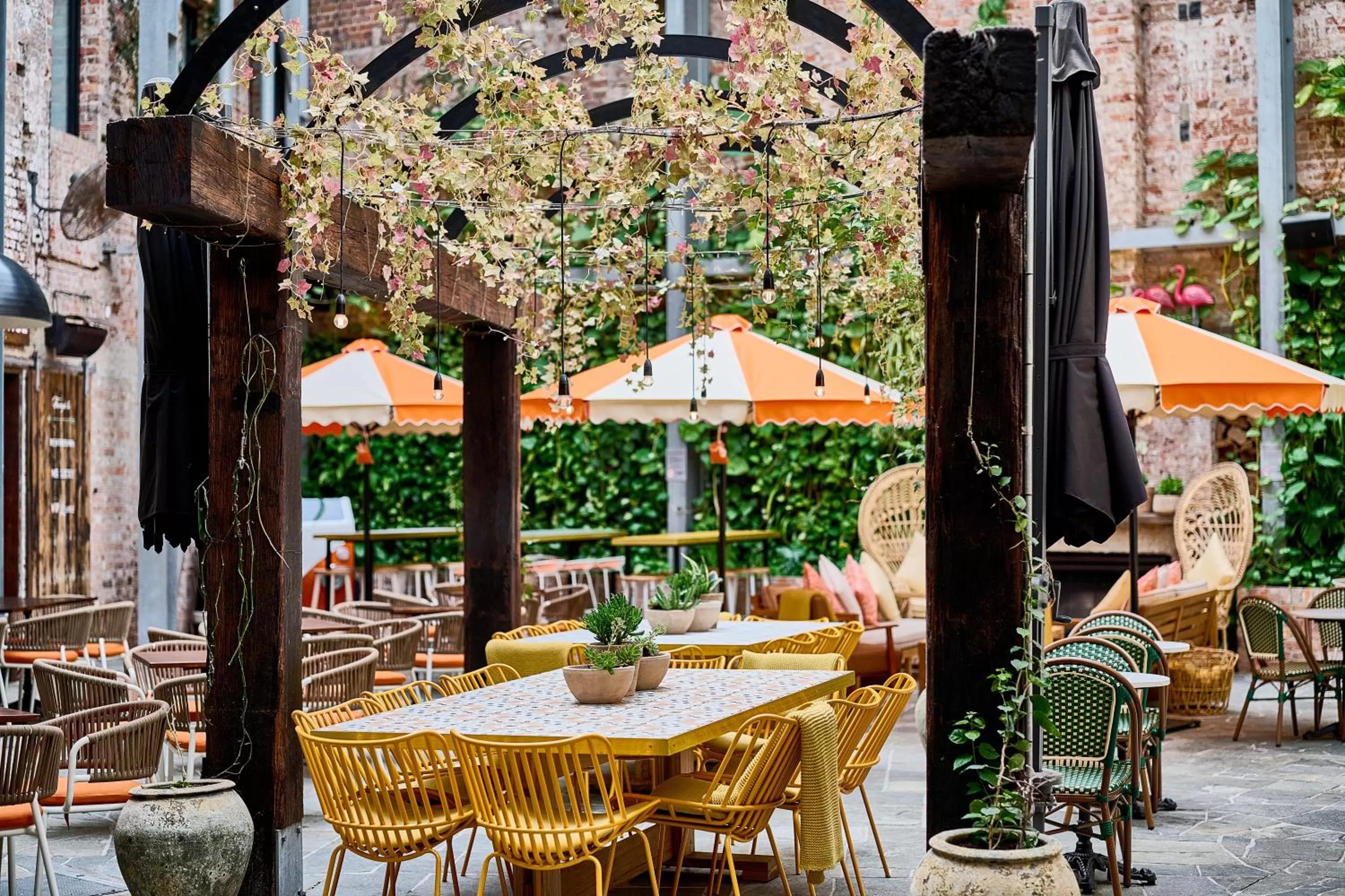 Restaurant/places to eat in The Lucky Hotel