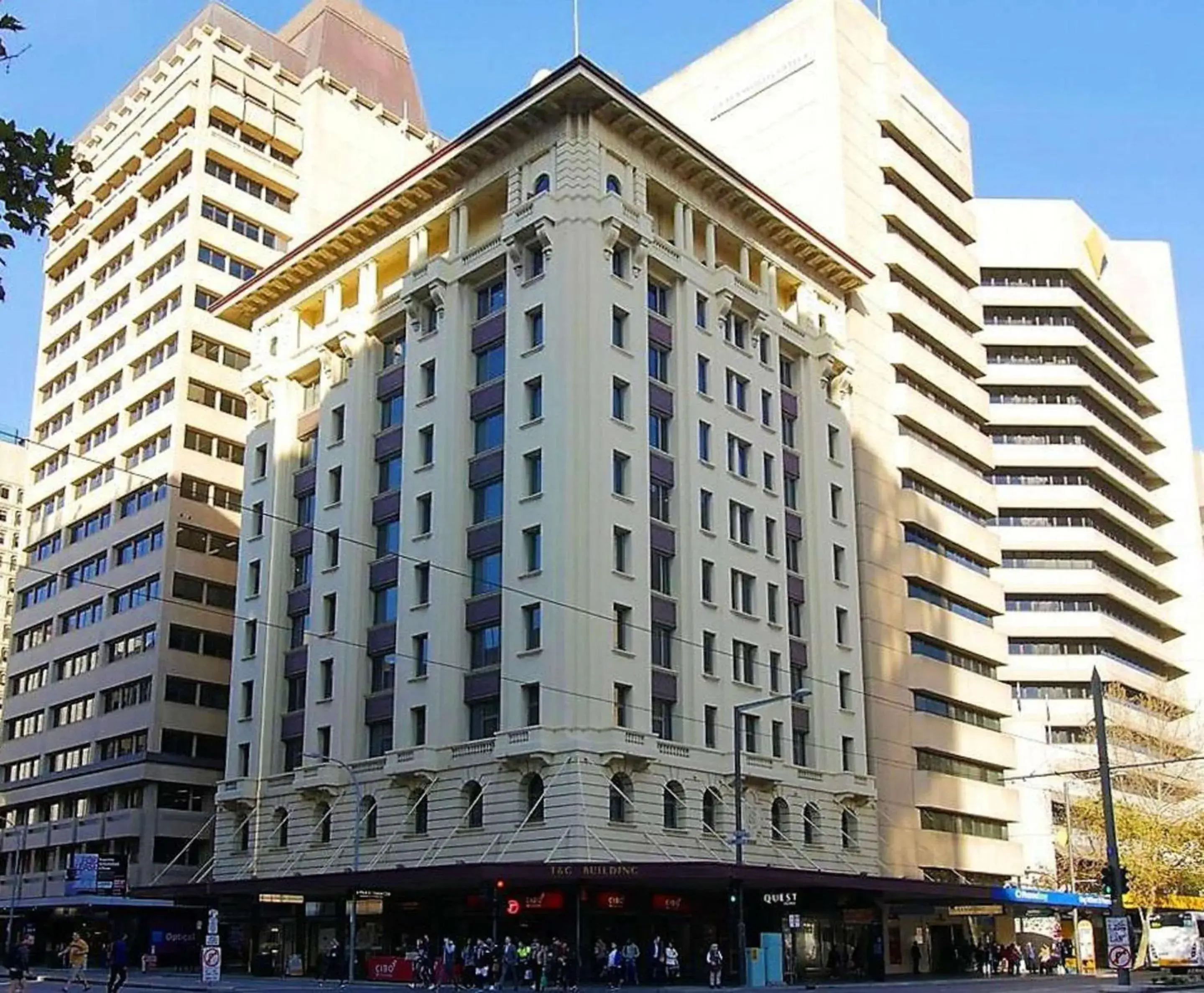 Property building in Quality Apartments Adelaide Central