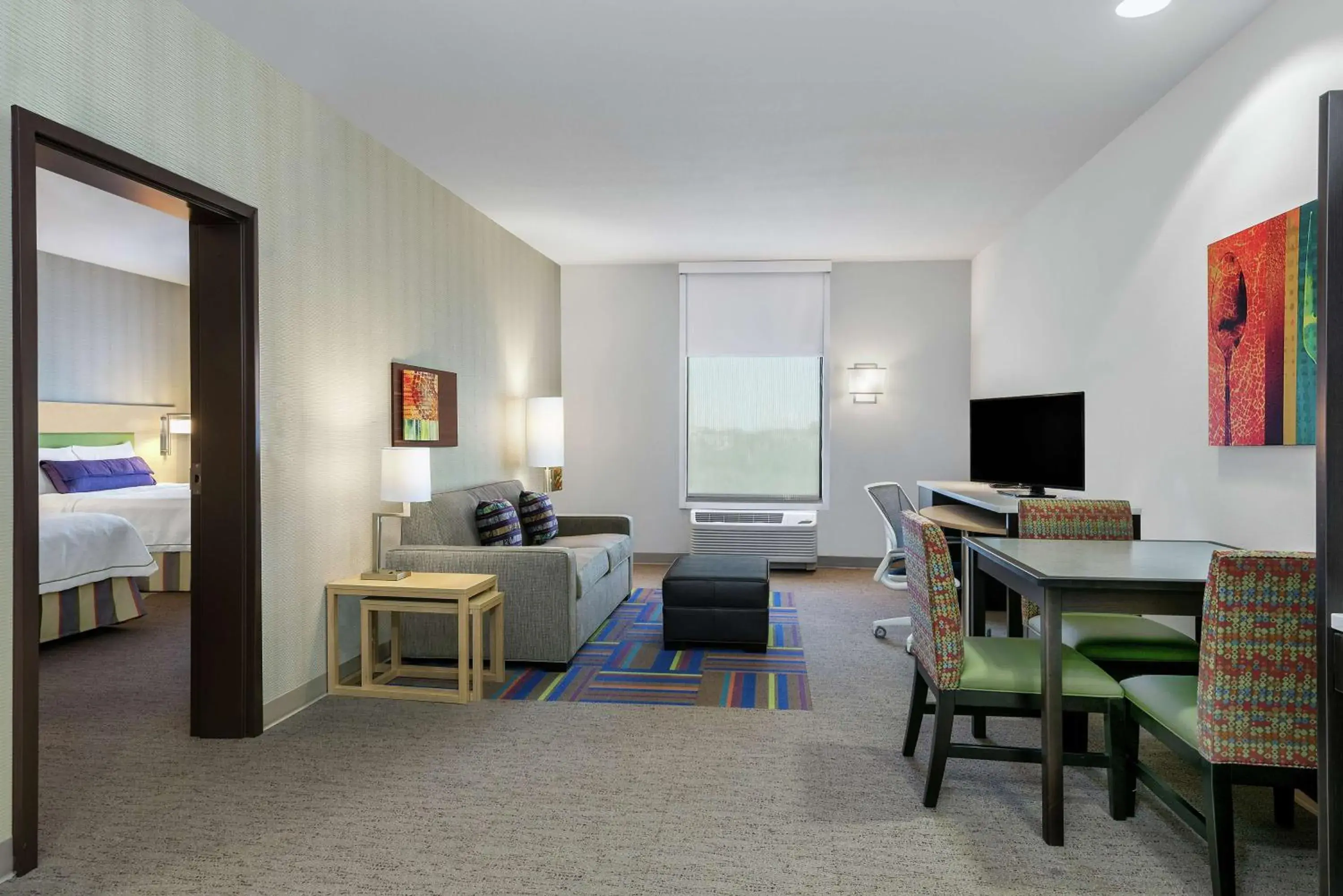 Bedroom, Seating Area in Home2 Suites By Hilton Austin Airport