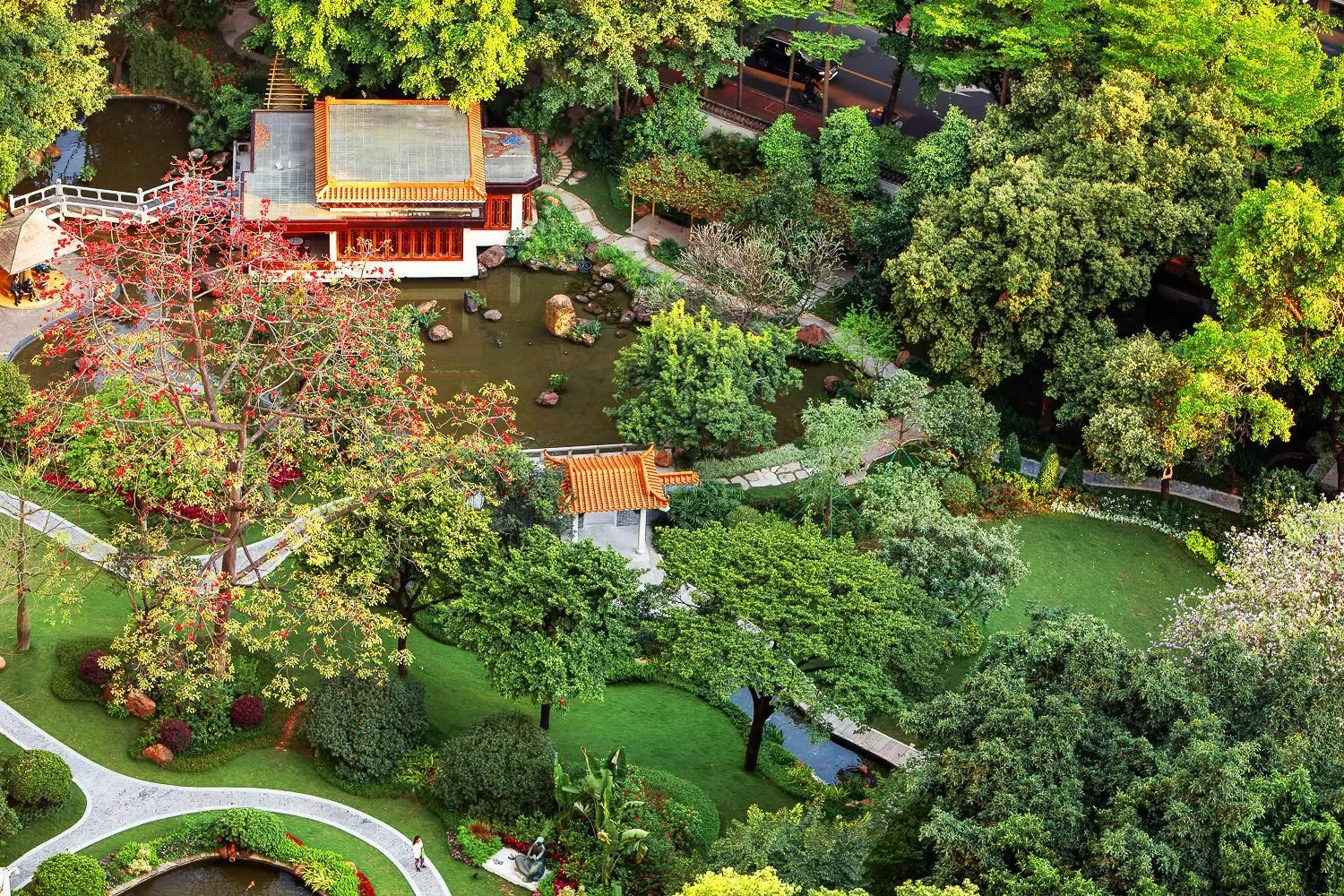Bird's eye view in The Garden Hotel Guangzhou