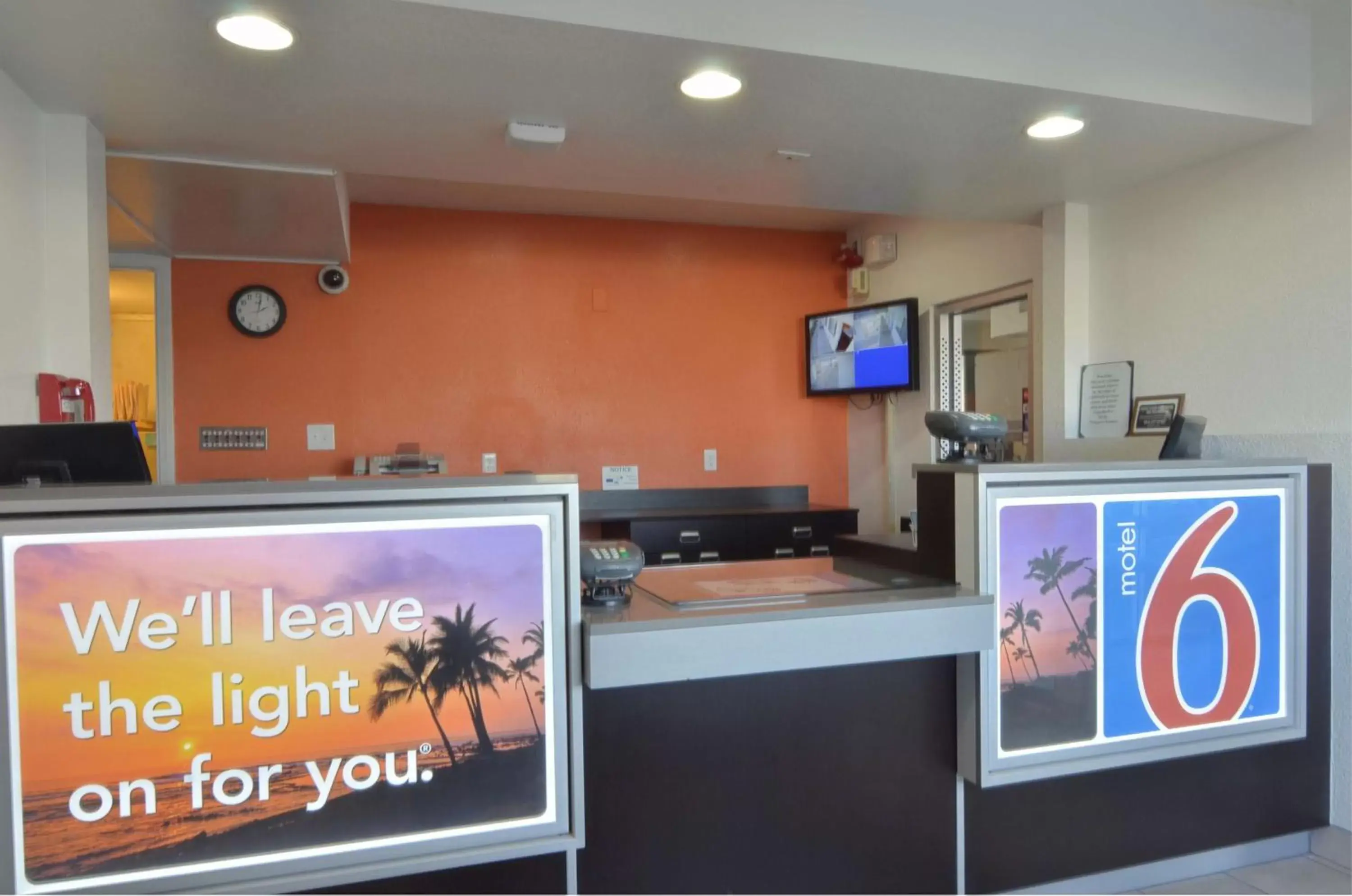 Property logo or sign, Lobby/Reception in Motel 6-Indio, CA - Palm Springs