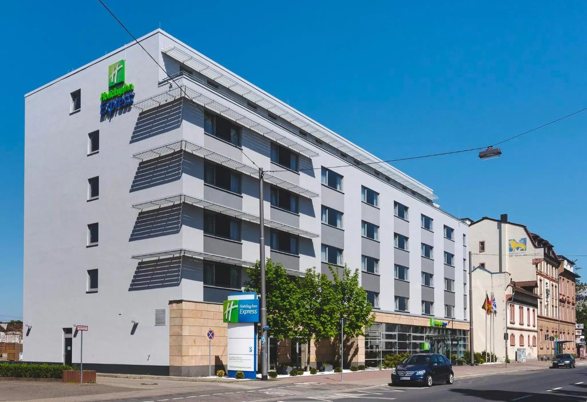 Property Building in Holiday Inn Express Frankfurt Messe, an IHG Hotel