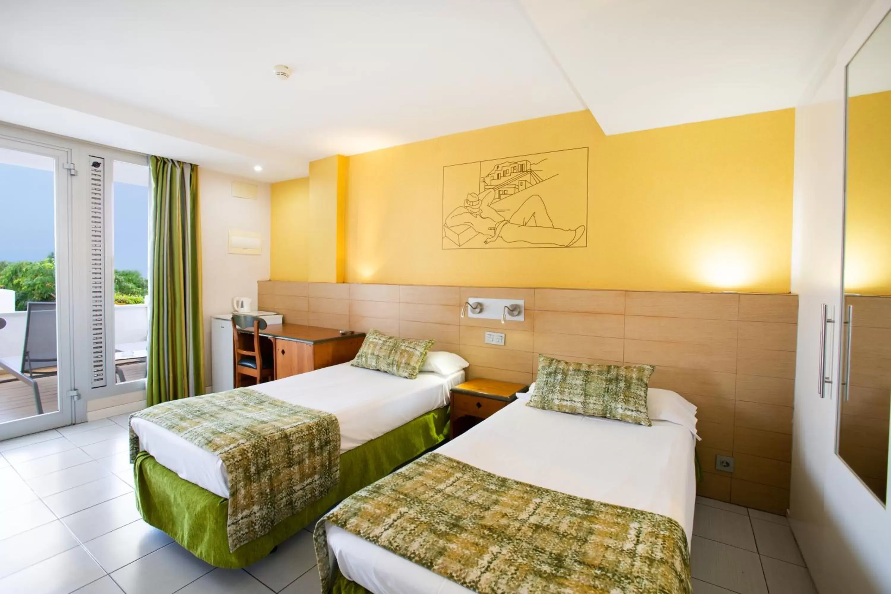 Bed in Hotel Riosol