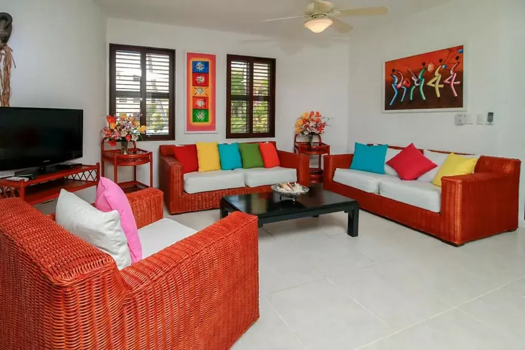 Seating Area in Cabarete Palm Beach Condos