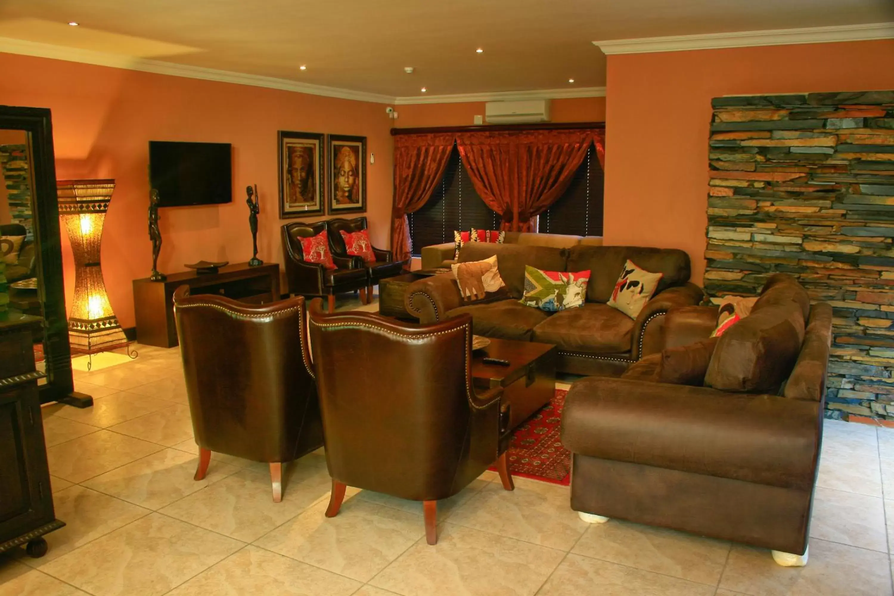 Living room in Eco Park Lodge
